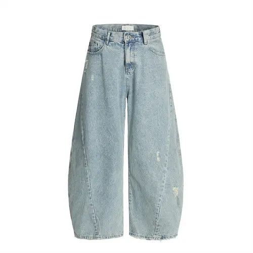 Japanese Brand Men's loose ripped casual scimitar jeans Size US 32 / EU 48 - 1 Thumbnail