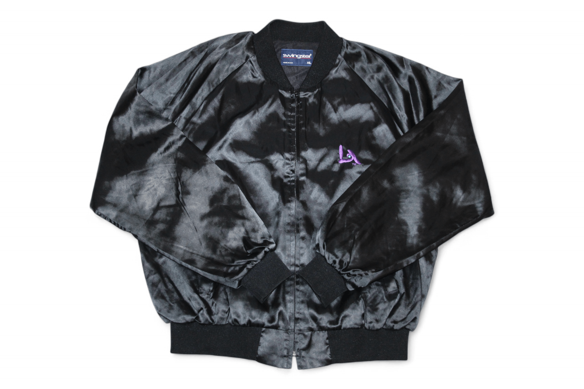 Vintage VTG Swingster L.A. on Location atlas satin bomber jacket Size US XL / EU 56 / 4 - 5 Thumbnail