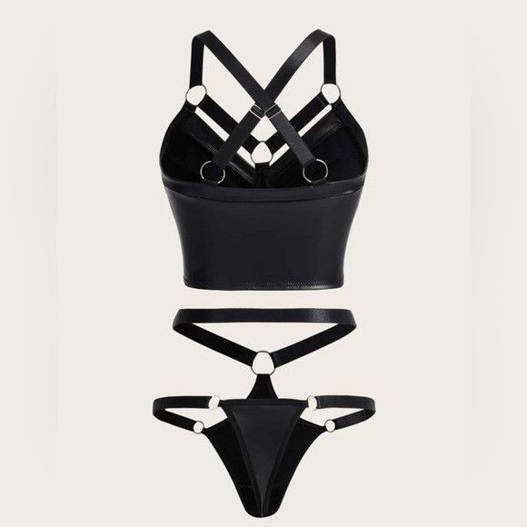 Other Women Punk Ring Linked Harness Lingerie Set Size S / US 4 / IT 40 - 4 Thumbnail