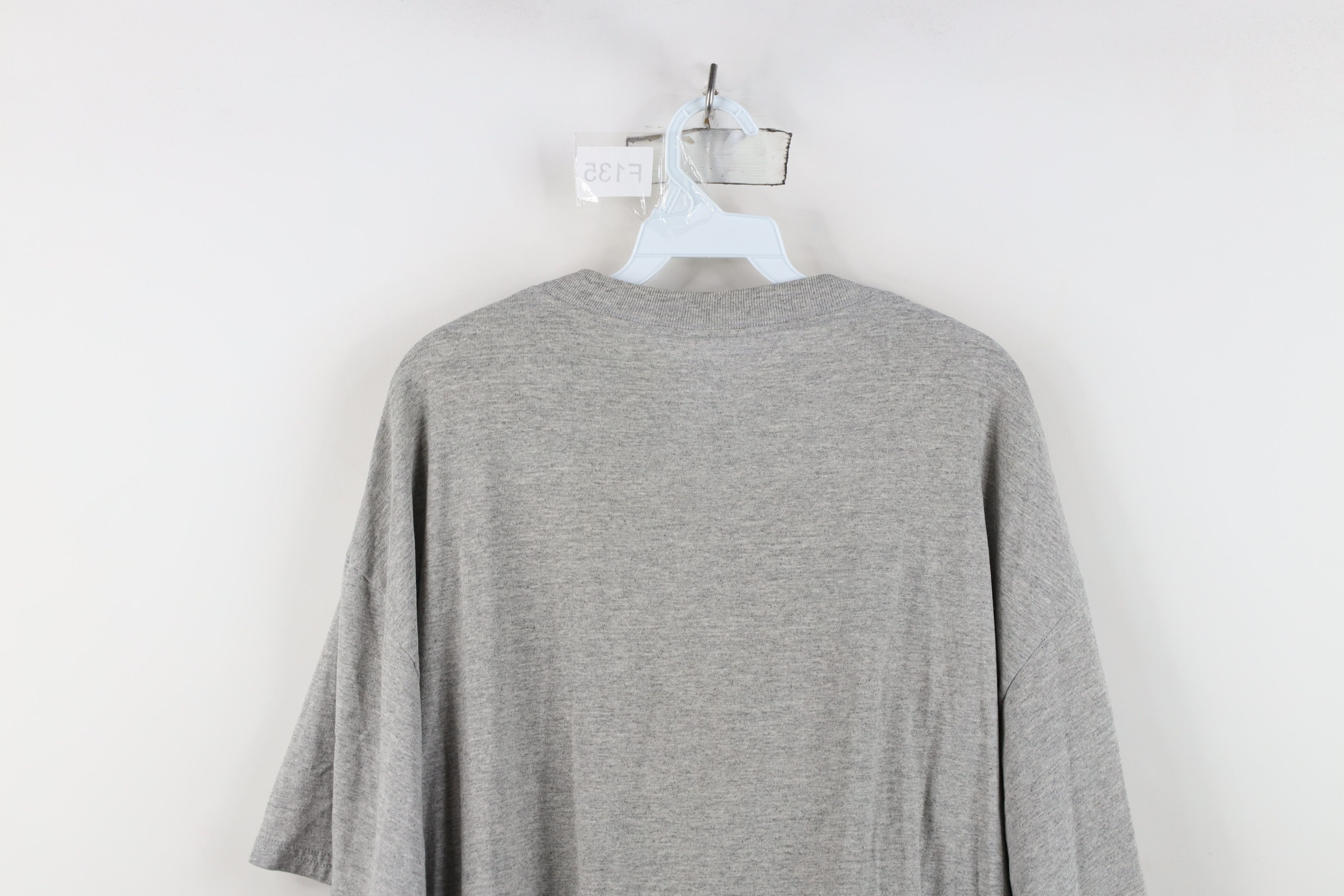 Nike Vintage 90s Nike Scott Mini Swoosh T-Shirt Heather Gray Size US XL / EU 56 / 4 - 12 Thumbnail