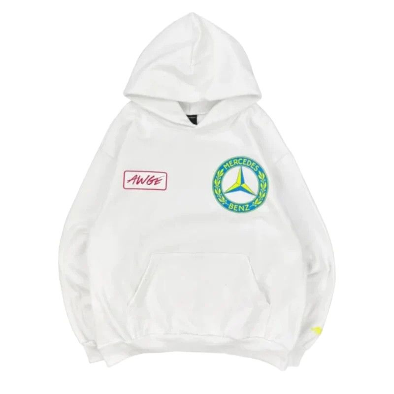 image of Awge X Mercedes Benz Hoodie White, Men's (Size Small)