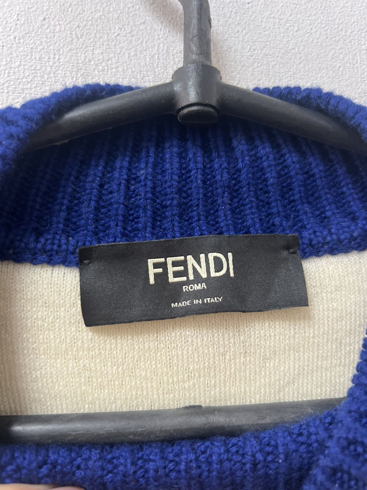 Fendi Fendi Sweater Teddy Wool Mens Size 50 M Luxury Monogram Size US M / EU 48-50 / 2 - 9 Thumbnail