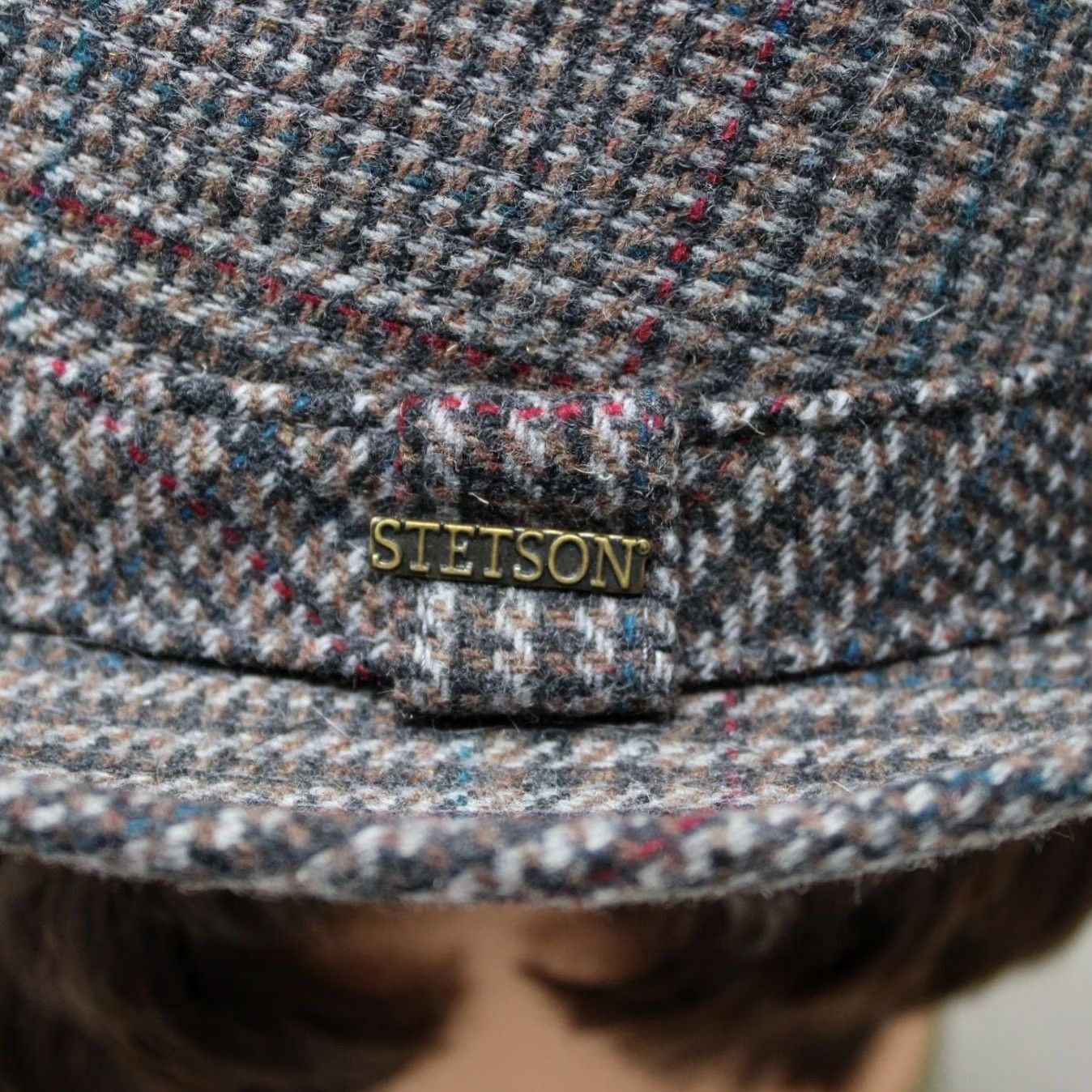 Stetson VINTAGE Stetson Fedora Hat Cap Mens size 7 1/4 Gray & Red Wool Blend Classic Casual Size ONE SIZE - 6 Thumbnail