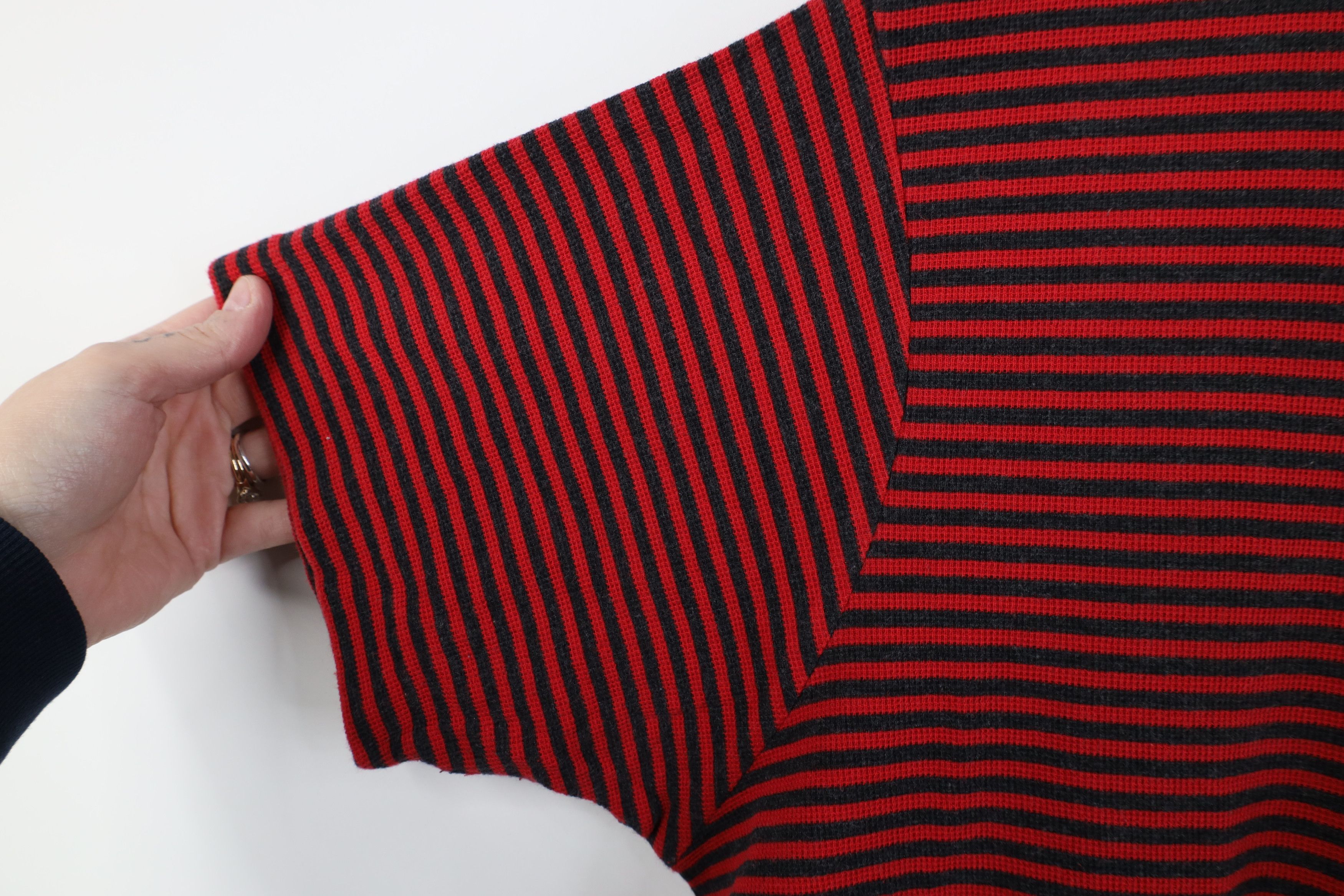Ralph Lauren Vintage 90s Ralph Lauren Waffle Knit Golf Polo Shirt Red Size US XL / EU 56 / 4 - 7 Thumbnail