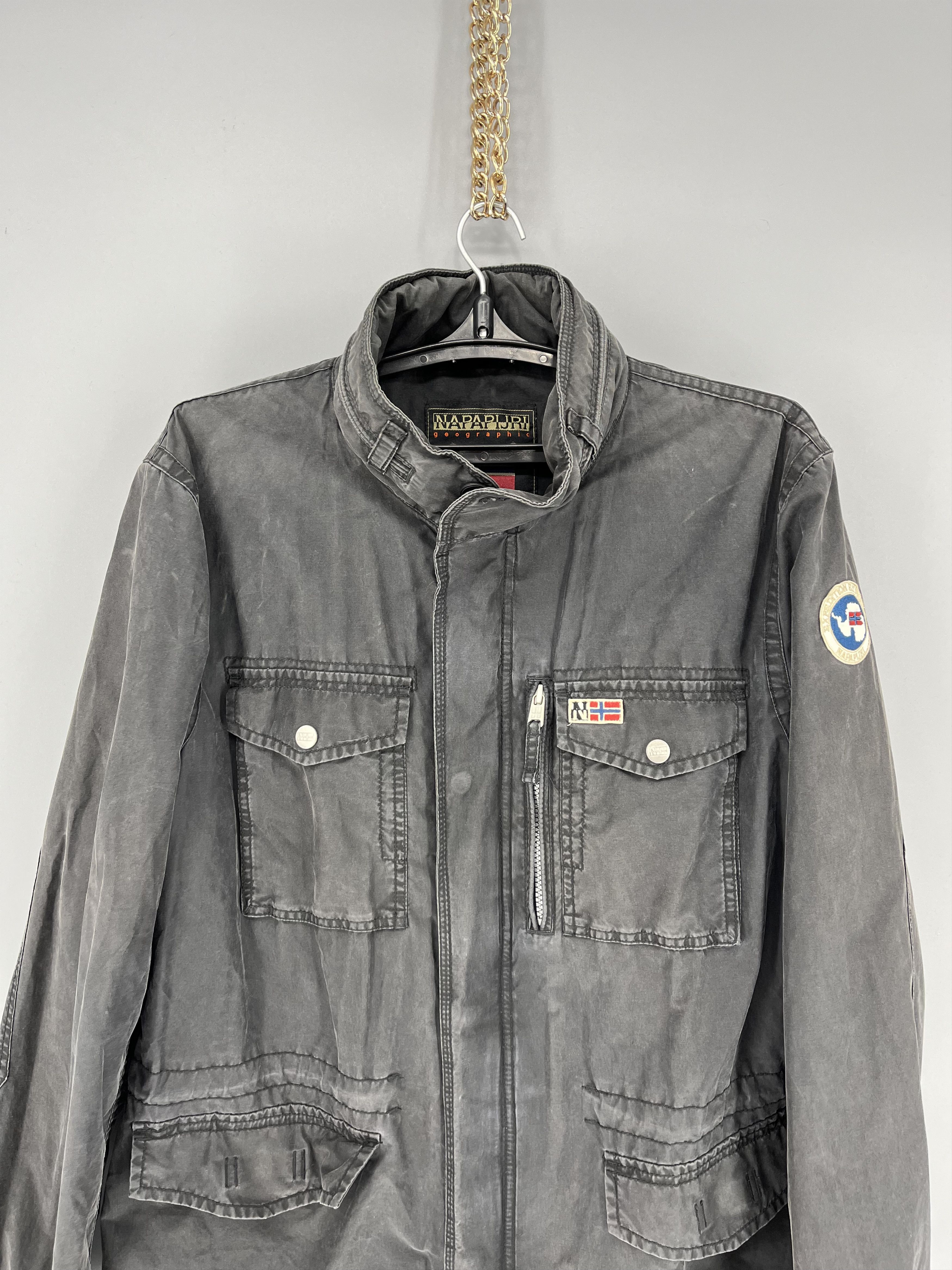 Other Napapijri Cargo Utility Multipockets Field Military Jacket Size US XL / EU 56 / 4 - 6 Thumbnail