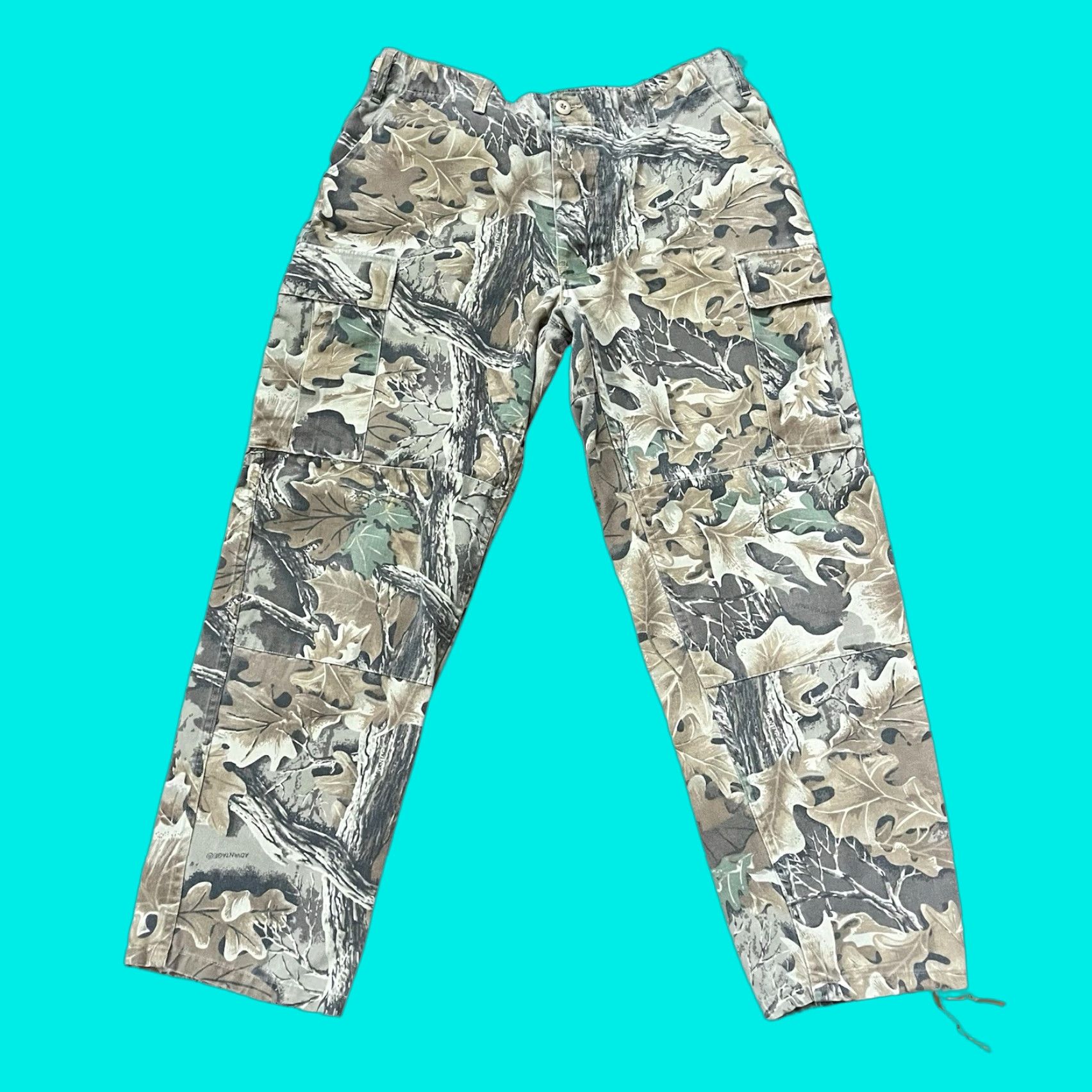 Vintage VINTAGE Tru-Spec Cargo Pants 34x29 Advantage Timber Camo Hunting 90s Mens L Size US 33 - 1 Thumbnail
