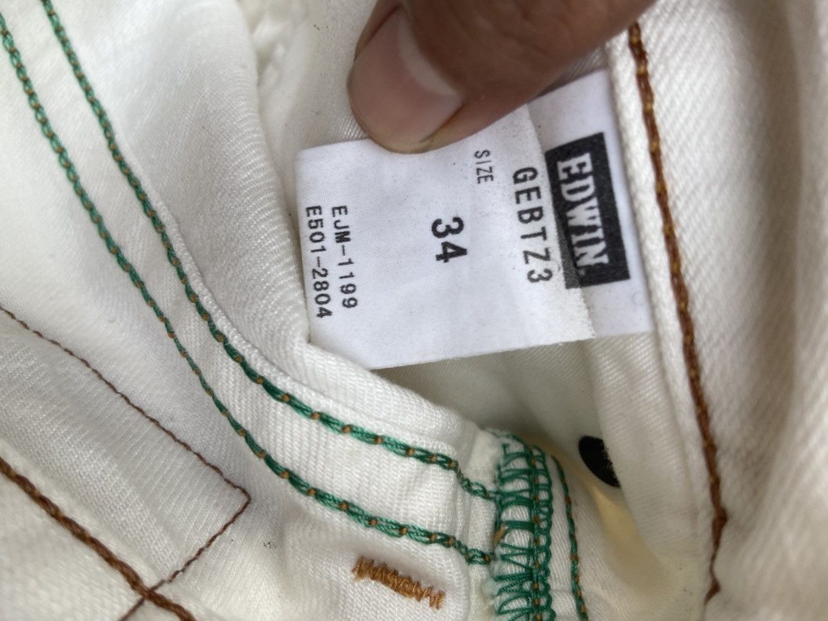 Stained Denim Edwin Blue Trip jeans street wear white color