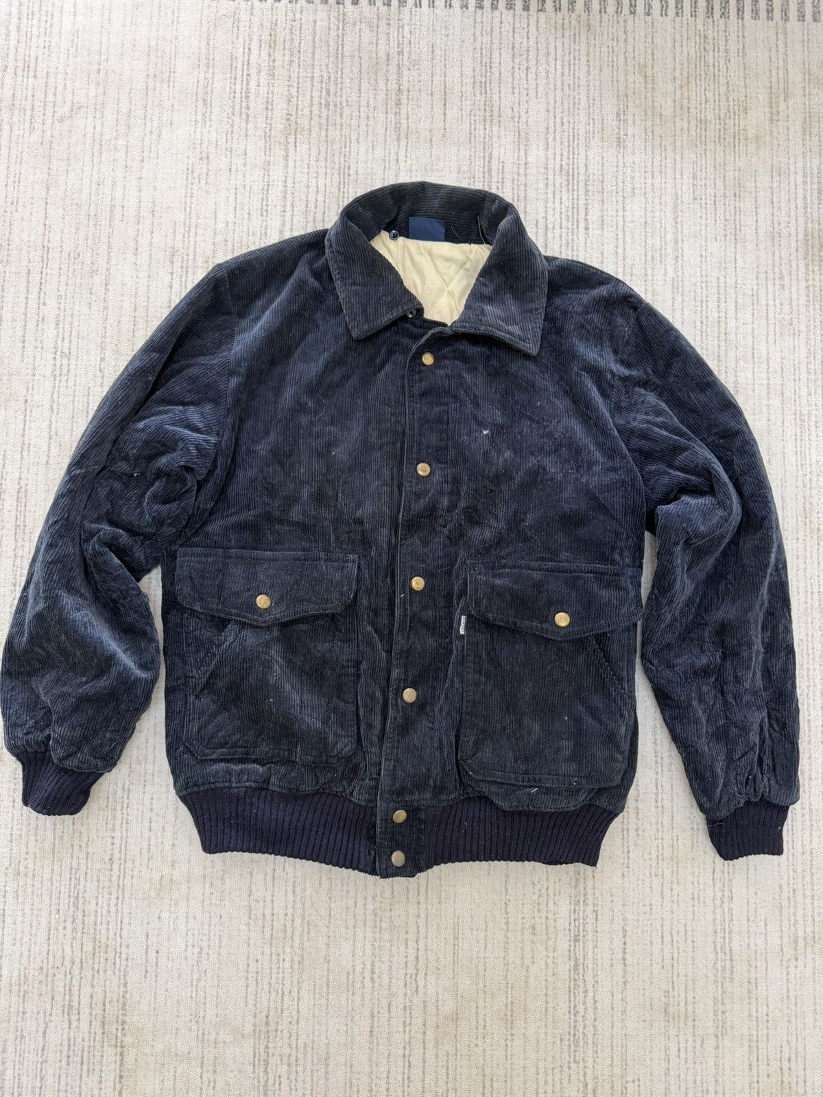Big John Vintage 80s big john velvet bomber jacket Size US L / EU 52-54 / 3 - 1 Thumbnail