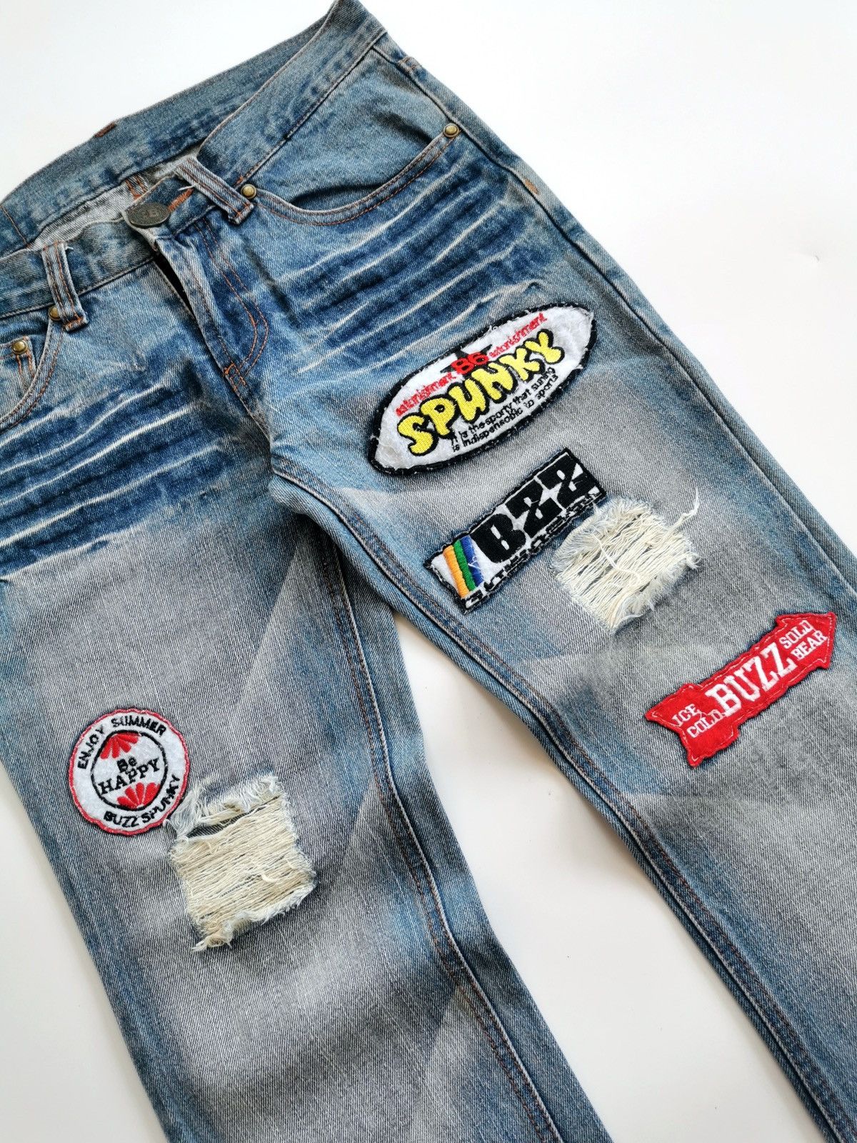 Kapital Buzzspunky Bootcut Patches Denim Jeans Size US 29 - 4 Thumbnail