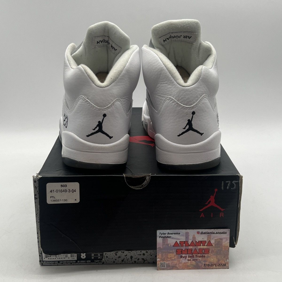 Jordan Brand Air Jordan 5 metallic white Size US 8 / EU 41 - 3 Thumbnail