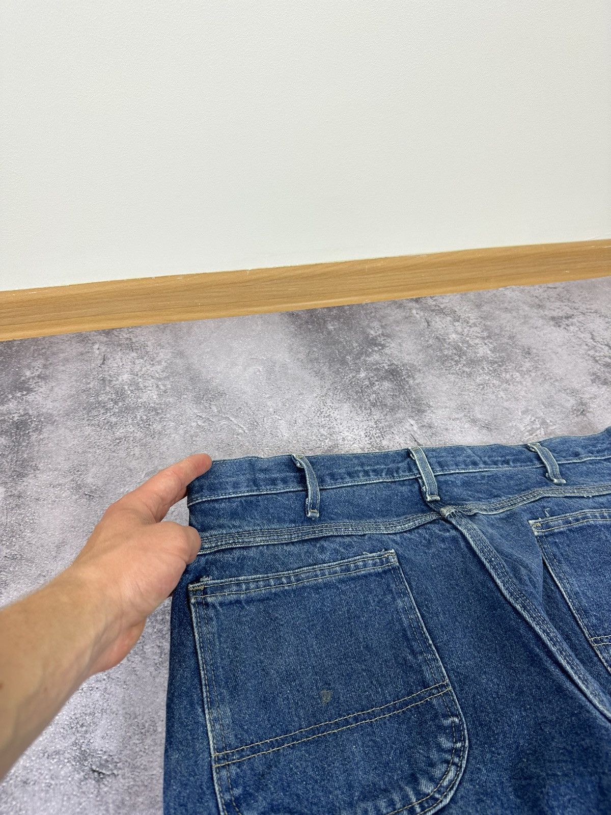 Dickies Vintage Dickies USA Cargo Denim Carpenter Hype Work Pants Size US 38 / EU 54 - 8 Thumbnail