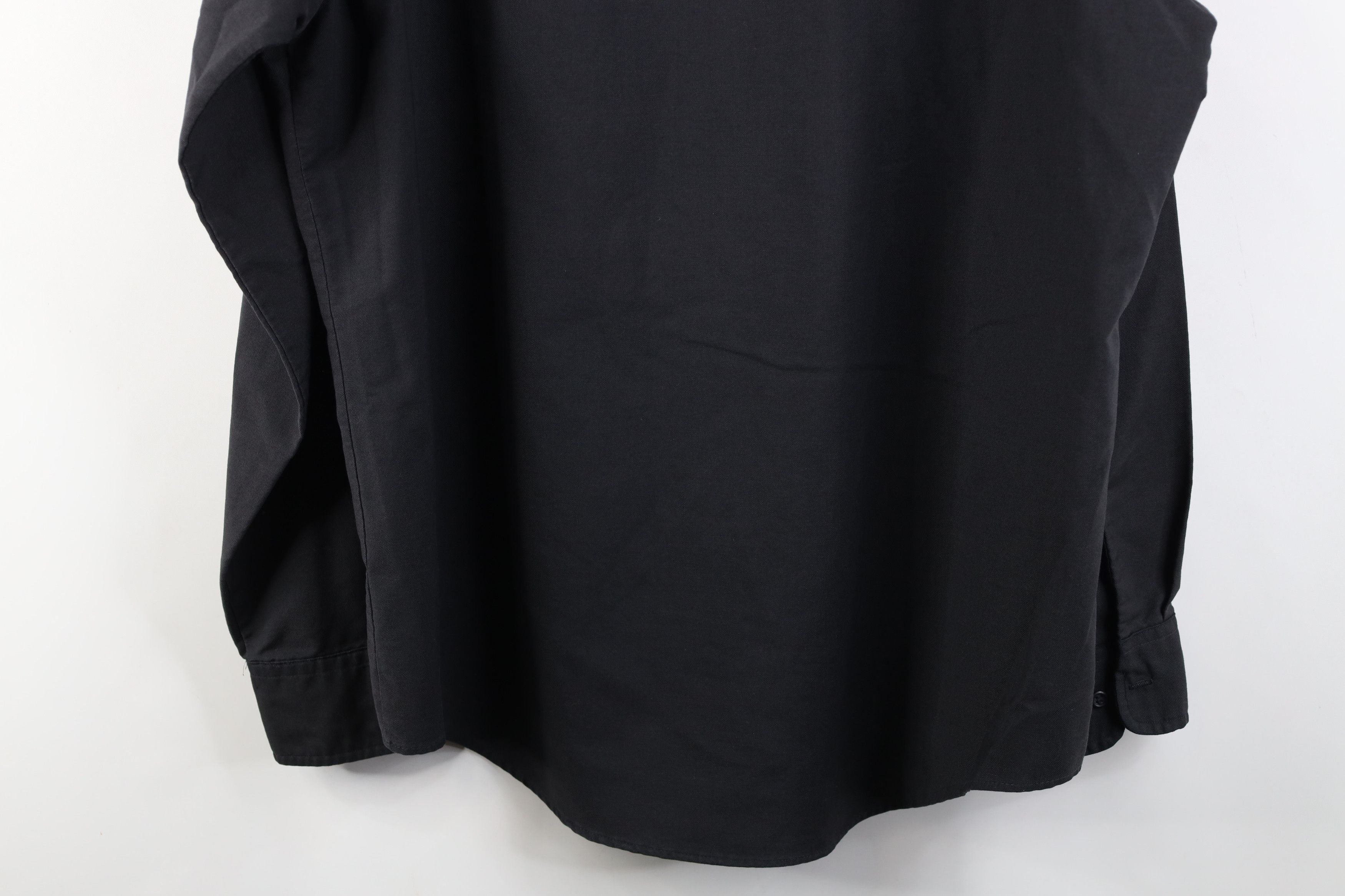 Vintage Vintage 90s Streetwear Band Collar Button Shirt Black USA Size US M / EU 48-50 / 2 - 12 Thumbnail