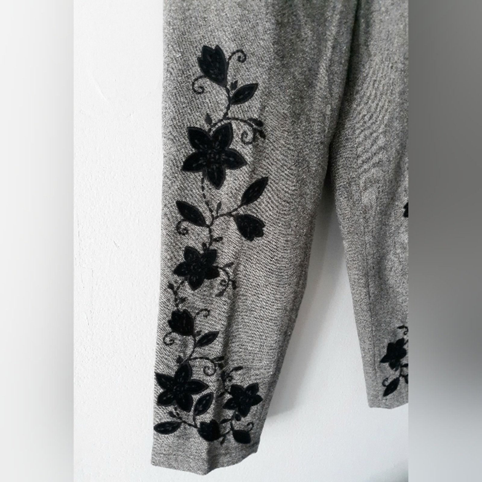 Robert Talbott Talbots Wool Floral Pants 2P Size 26" / US 2 / IT 38 - 3 Thumbnail