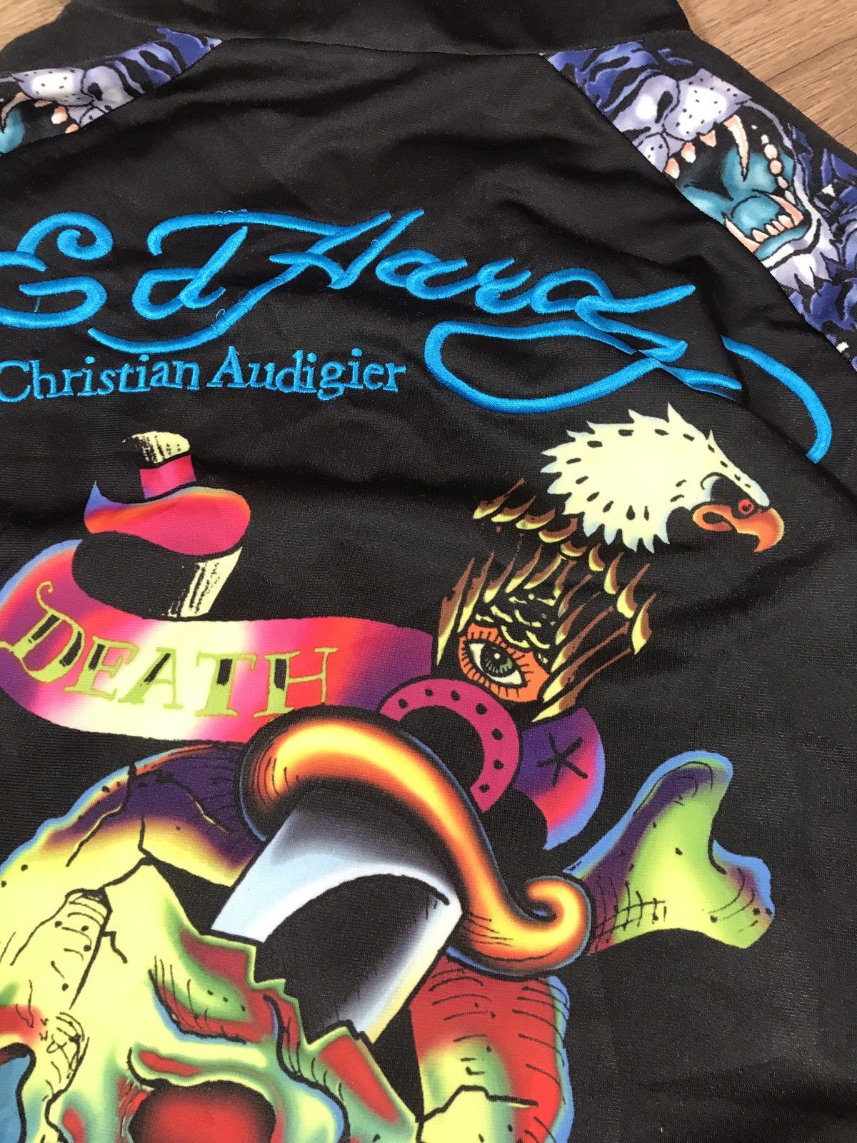 Christian Audigier RARE Vintage Ed Hardy Zip Big Logo Size US M / EU 48-50 / 2 - 13 Thumbnail