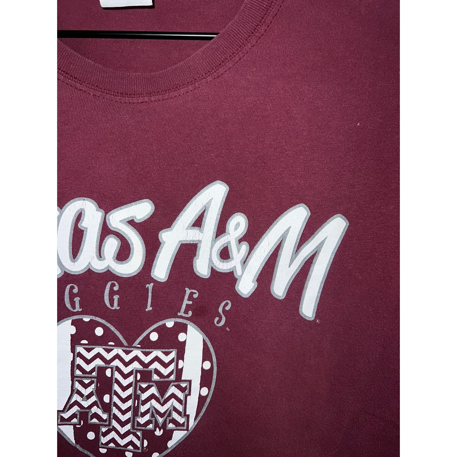 Gildan Vintage Texas A&M Aggies Shirt ATM University College Maroon Size US L / EU 52-54 / 3 - 4 Thumbnail