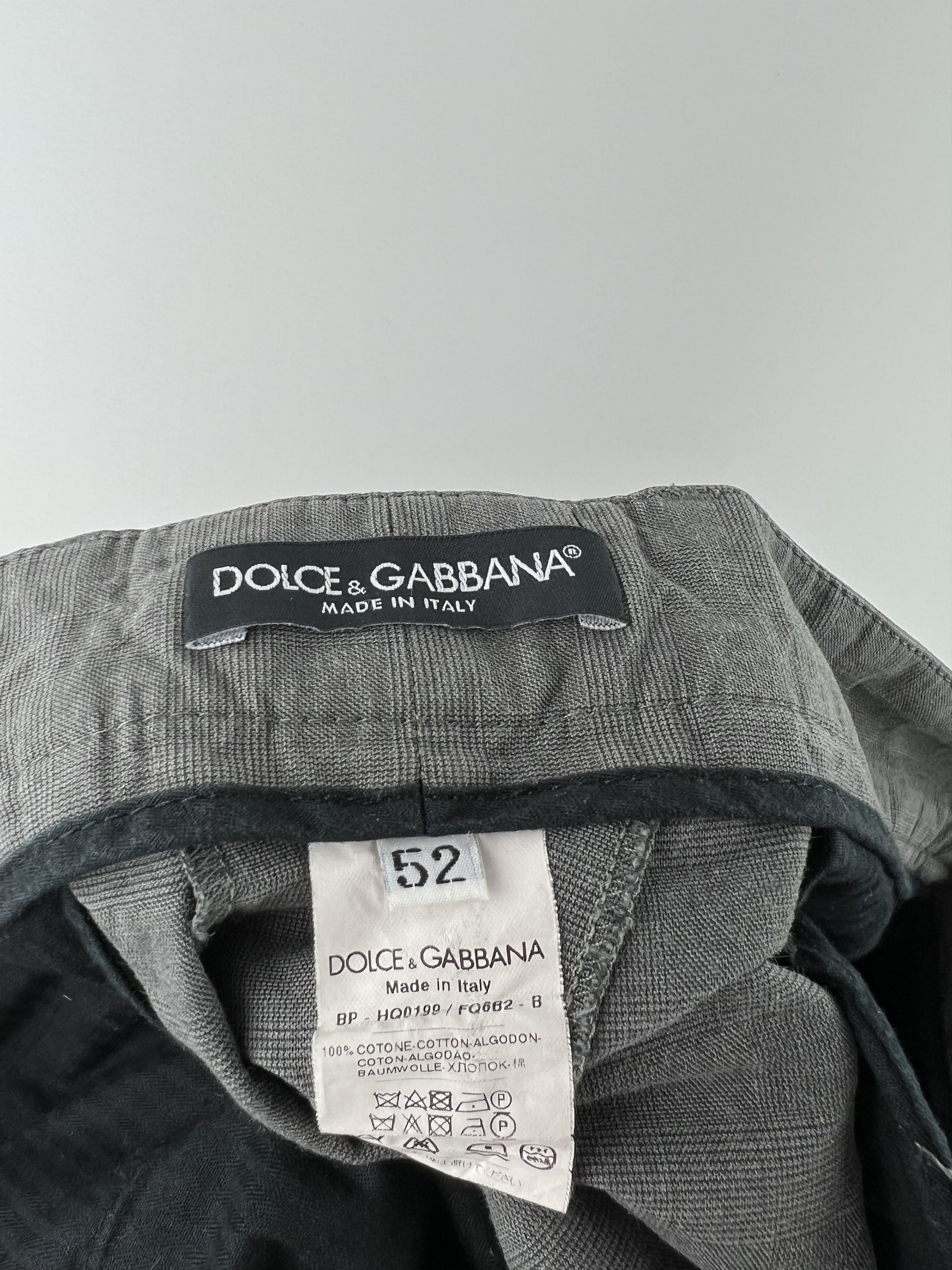 Dolce & Gabbana Dolce & Gabbana Men's Gray Cotton Check Short Size IT 52 Size US 34 / EU 50 - 8 Thumbnail