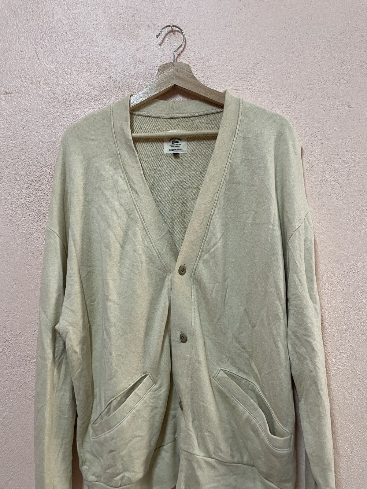 Jackman Jackman Tanabe Meriyasu Garment Factory V Neck Cardigan Size US L / EU 52-54 / 3 - 4 Thumbnail