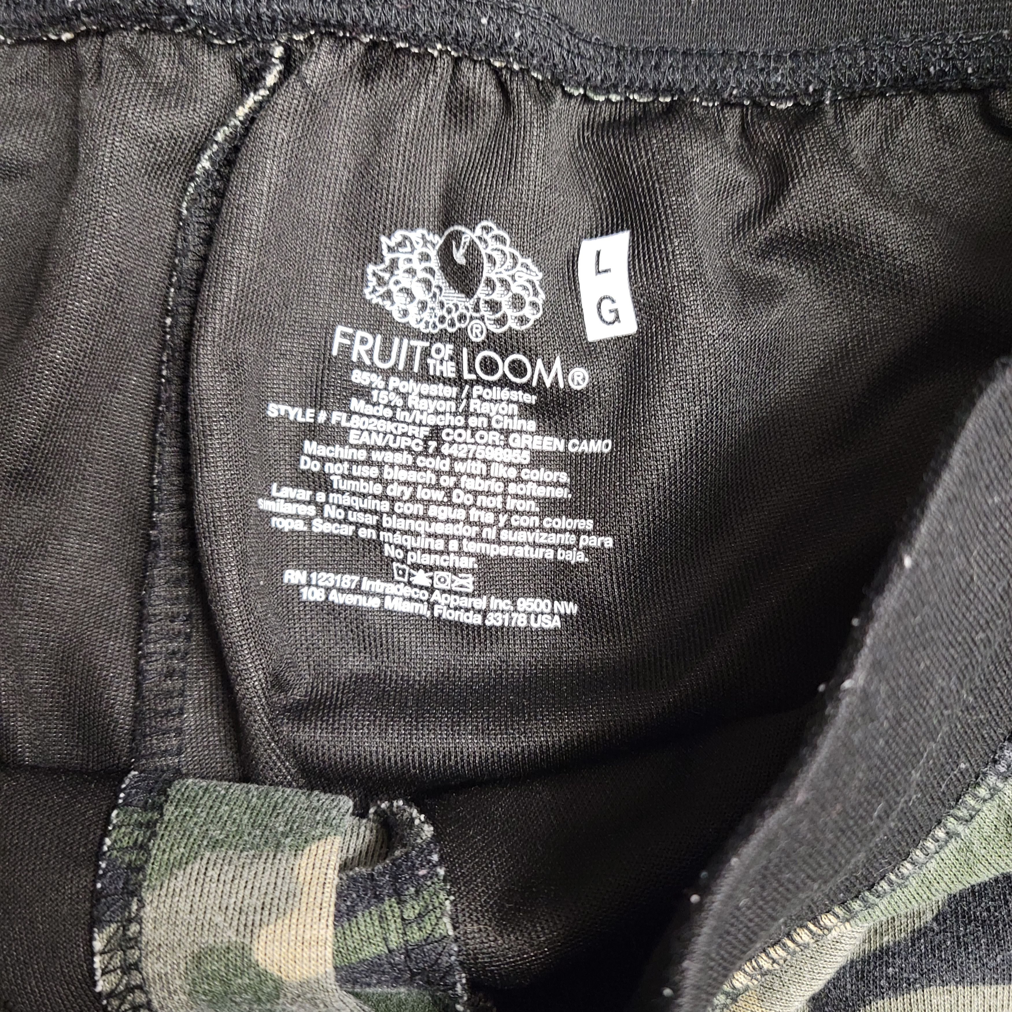 Fruit Of The Loom Fruit of the Loom Camouflage Sweatpants Cropped Ankle Size 34" / US 12 / IT 48 - 7 Thumbnail