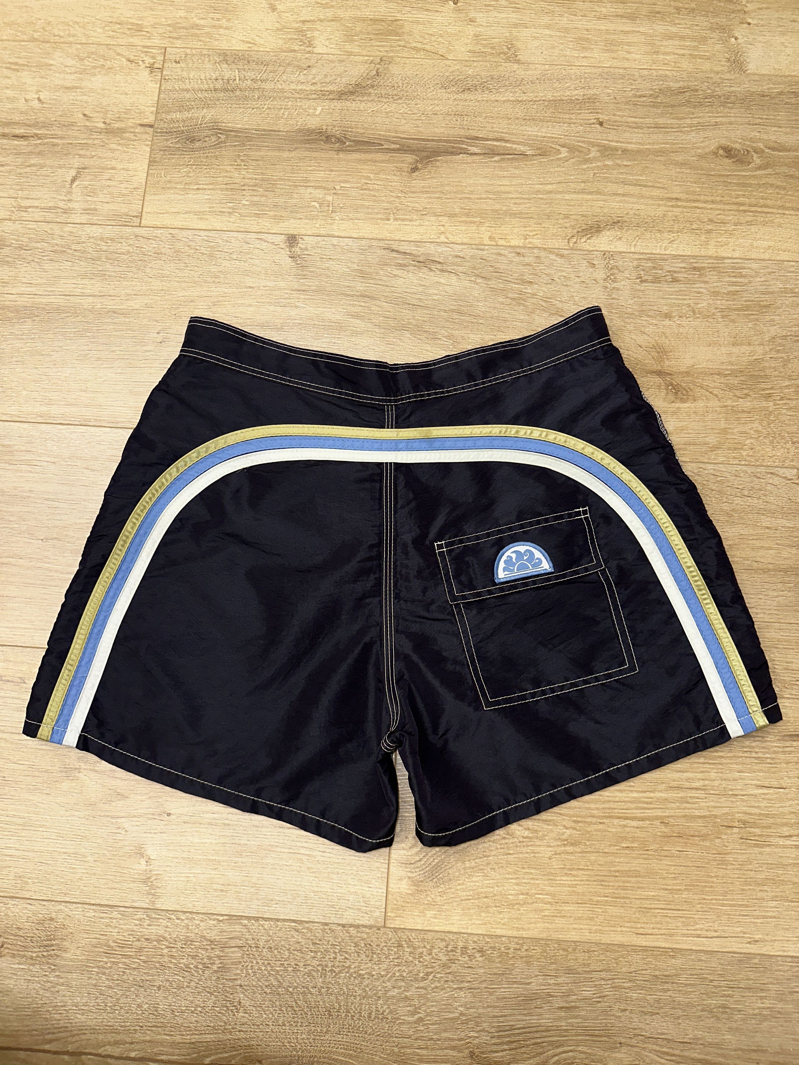 Sundek Sundek 32 Swim Shorts Black Rainbow Arc Surf Trunks Size 32 Size US 32 / EU 48 - 1 Thumbnail