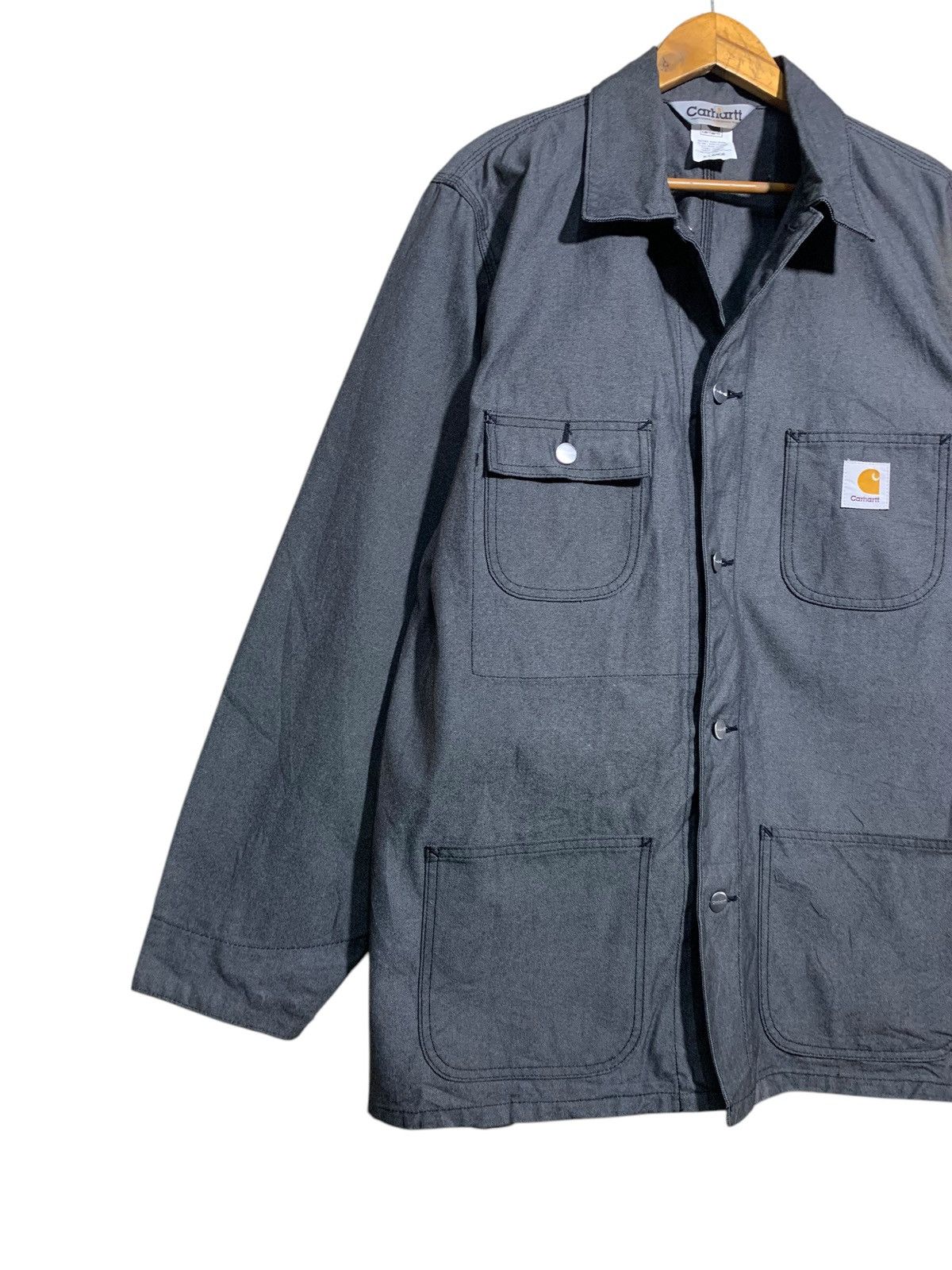 Carhartt × Carhartt Wip 🔥VTG CARHARTT DENIM GREY MICHIGAN JACKETS Size US XL / EU 56 / 4 - 2 Thumbnail