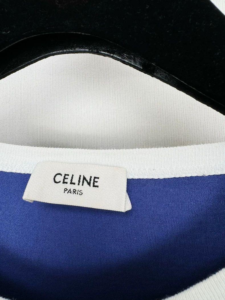 Celine Celine Blue Short Sleeve TShirt Size S / US 4 / IT 40 - 3 Thumbnail
