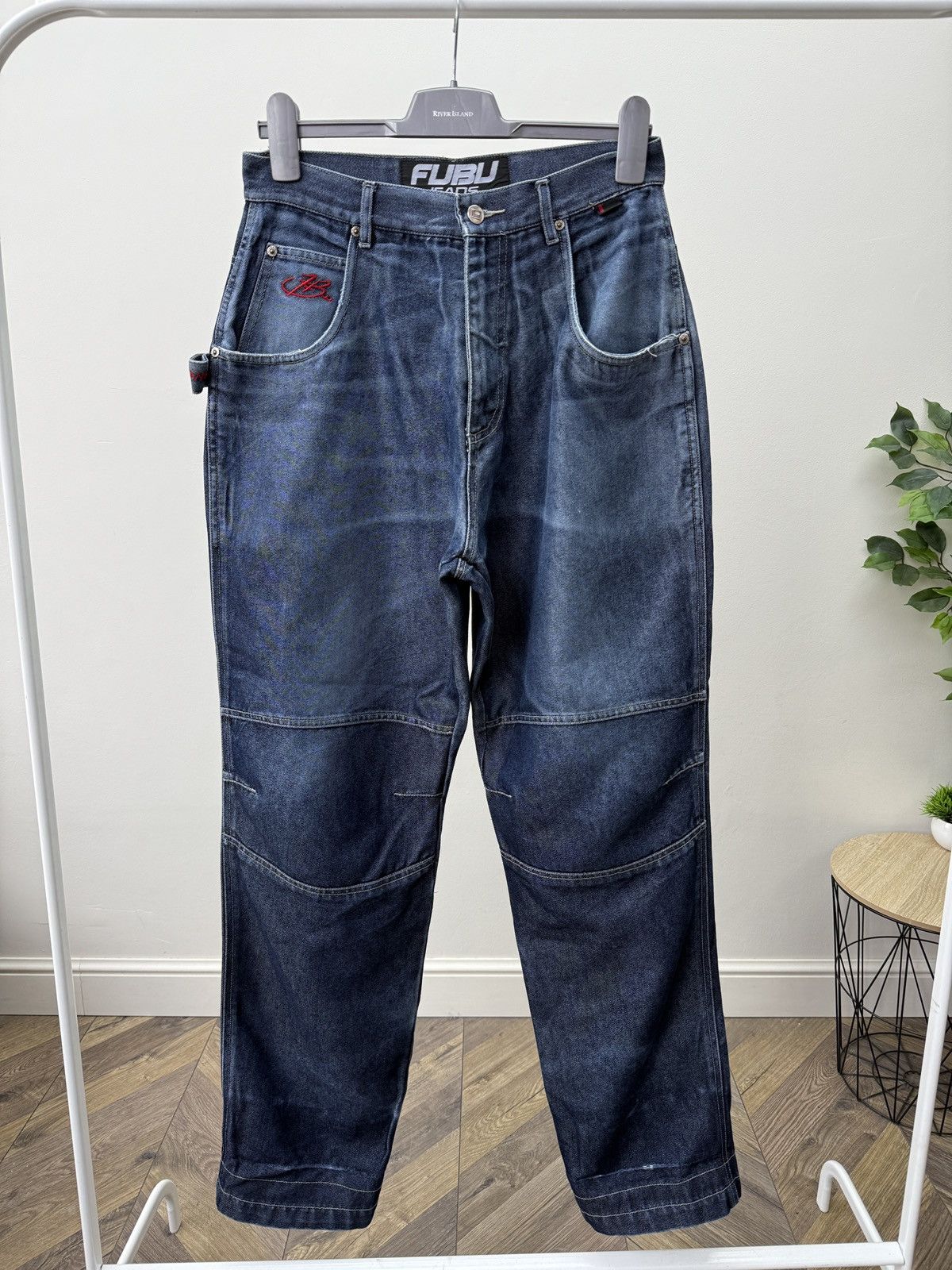 Fubu Vintage FUBU FB Collection Baggy Jeans Blue Y2K Hip Hop Rap Size US 30 / EU 46 - 3 Thumbnail