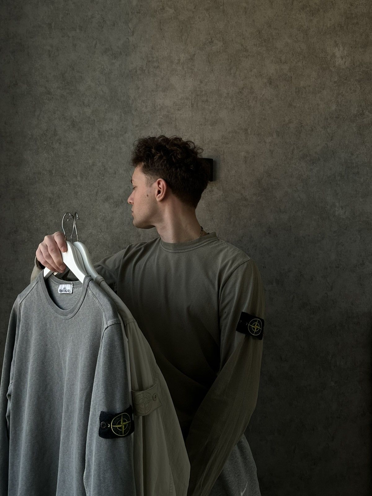 Massimo Osti Stone island khaki long sleeve Size US S / EU 44-46 / 1 - 6 Thumbnail