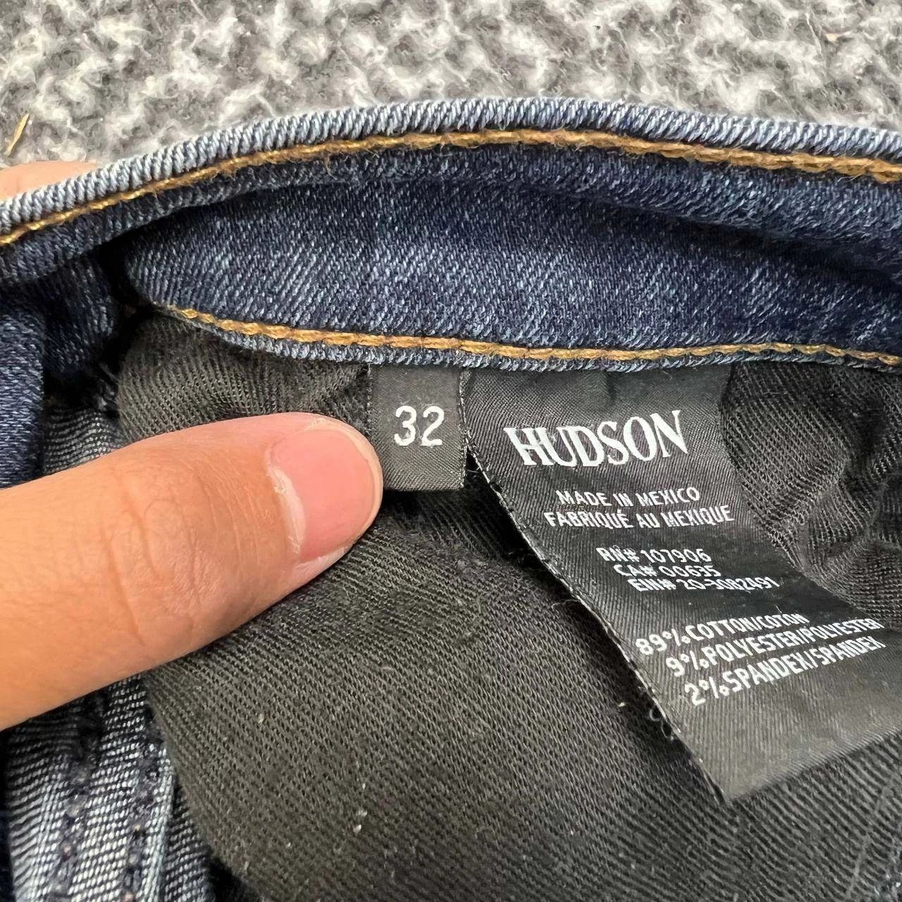 Hudson Hudson Jeans Women 32x28 Faded Skinny Denim Pants Outdoor Size 32" / US 10 / IT 46 - 3 Thumbnail
