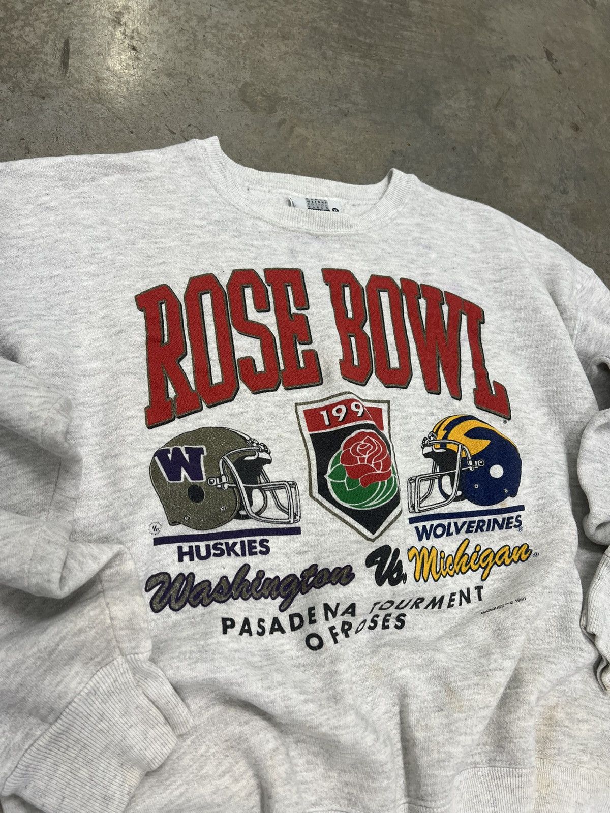 Vintage 1999 Rose Bowl crewneck sweatshirt Size US XL / EU 56 / 4 - 2 Thumbnail