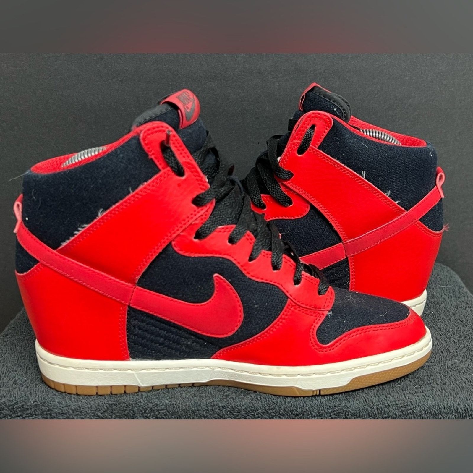 Nike Nike Dunk Sky Hi Hidden Wedge Heel Sz 9.5 Bred Sneaker RARE Size US 9.5 / IT 39.5 - 3 Thumbnail