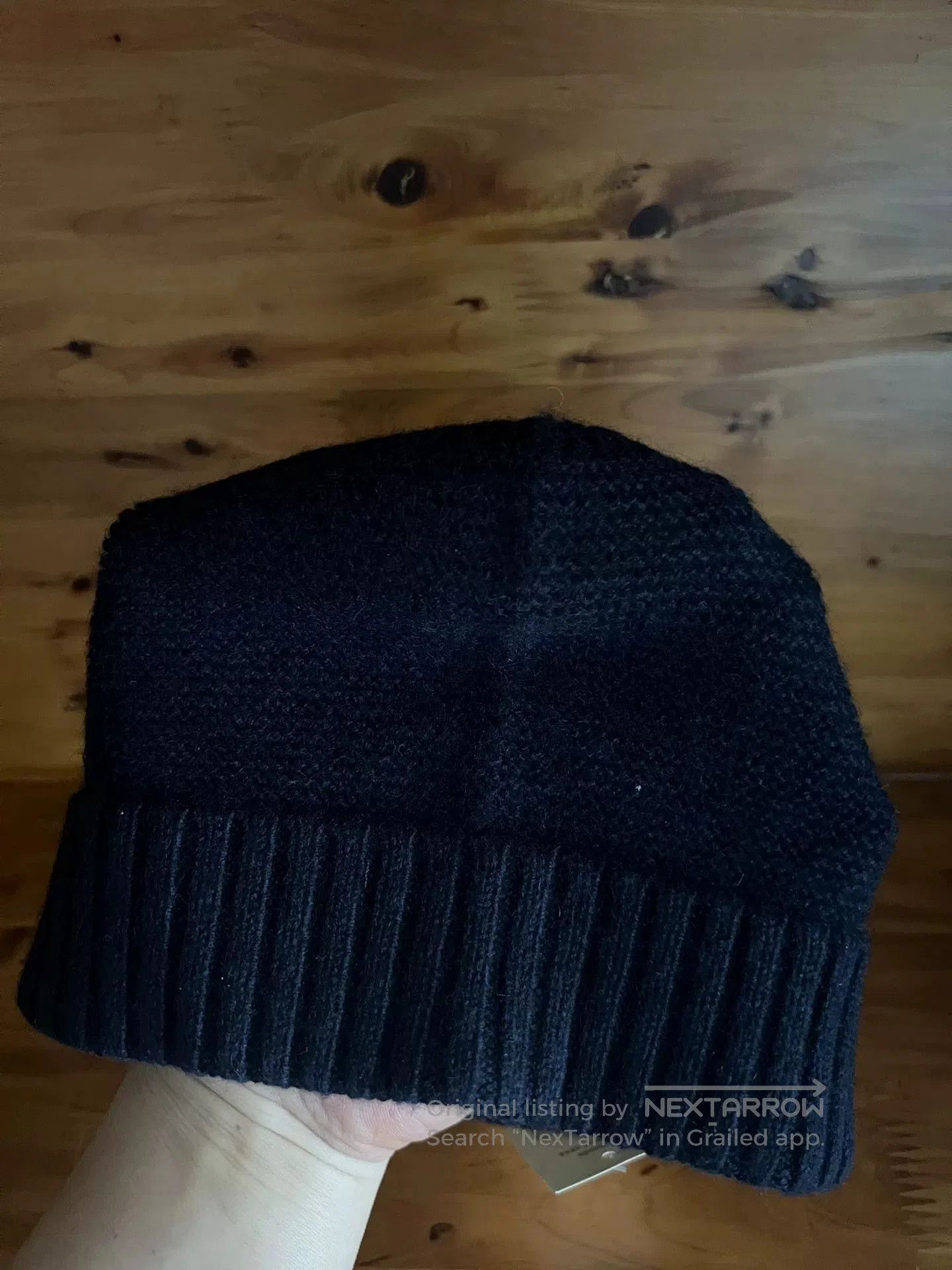 RRL Ralph Lauren RRL Double RL Dark Blue Goat Wool Beanie. Size ONE SIZE - 5 Thumbnail