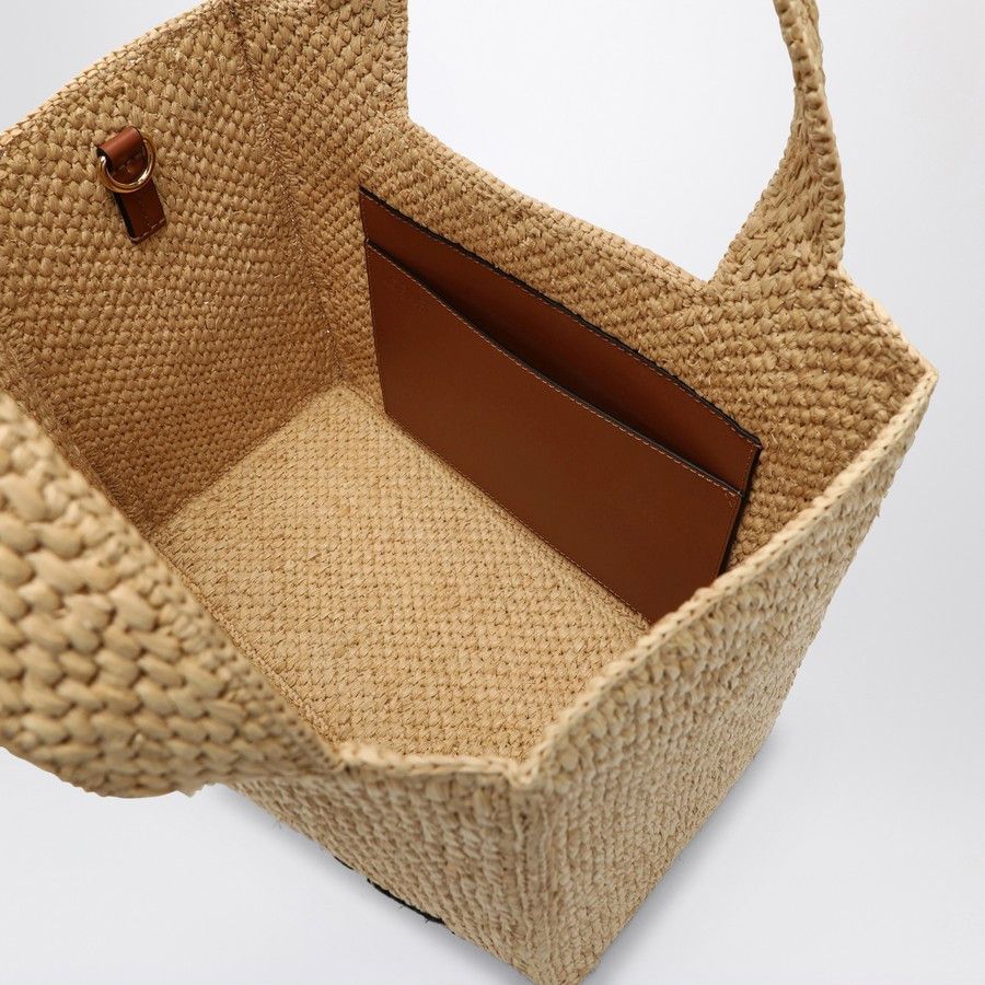 Loewe o1d2blof0824 Size: OS / Font Large Raffia Bag in Beige Size ONE SIZE - 4 Thumbnail