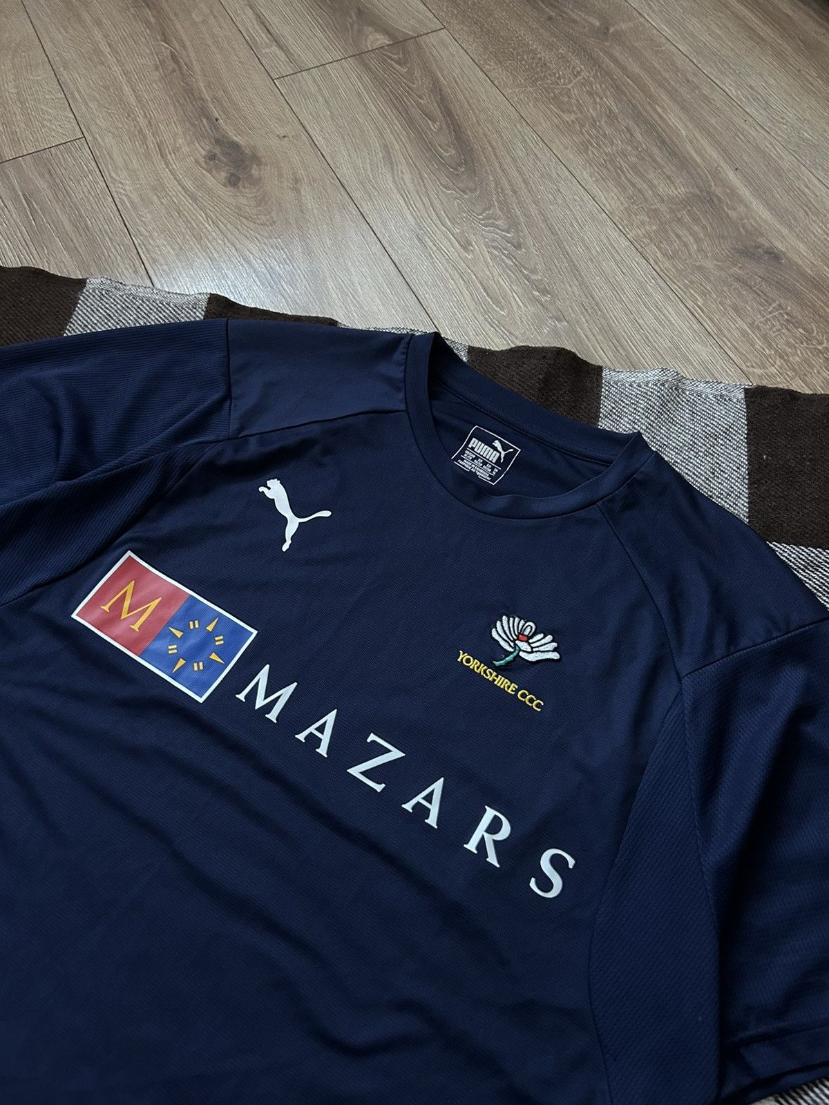 Puma Puma Mazars York Shire Cricket jersey mens big logo Size US XL / EU 56 / 4 - 2 Thumbnail