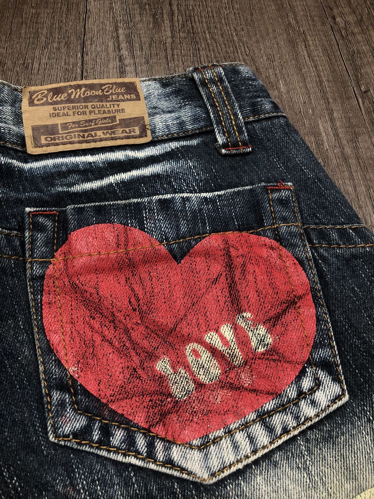 Blue Blue Japan × Japanese Brand × Vintage VINTAGE BLUE MOON BLUE SURF JEANS UNISEX DESIGN Size US 31 - 14 Thumbnail