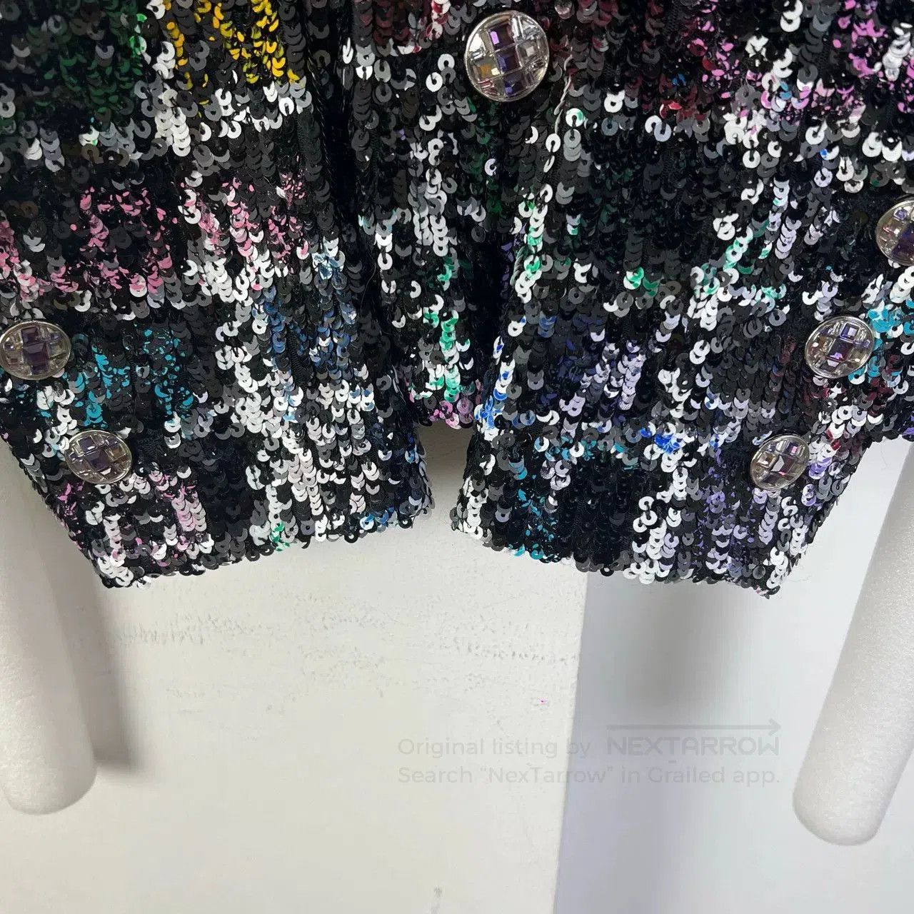 Chanel Chanel 22A Colorful Sequin Tweed Jacket. Size XS / US 0-2 / IT 36-38 - 5 Thumbnail