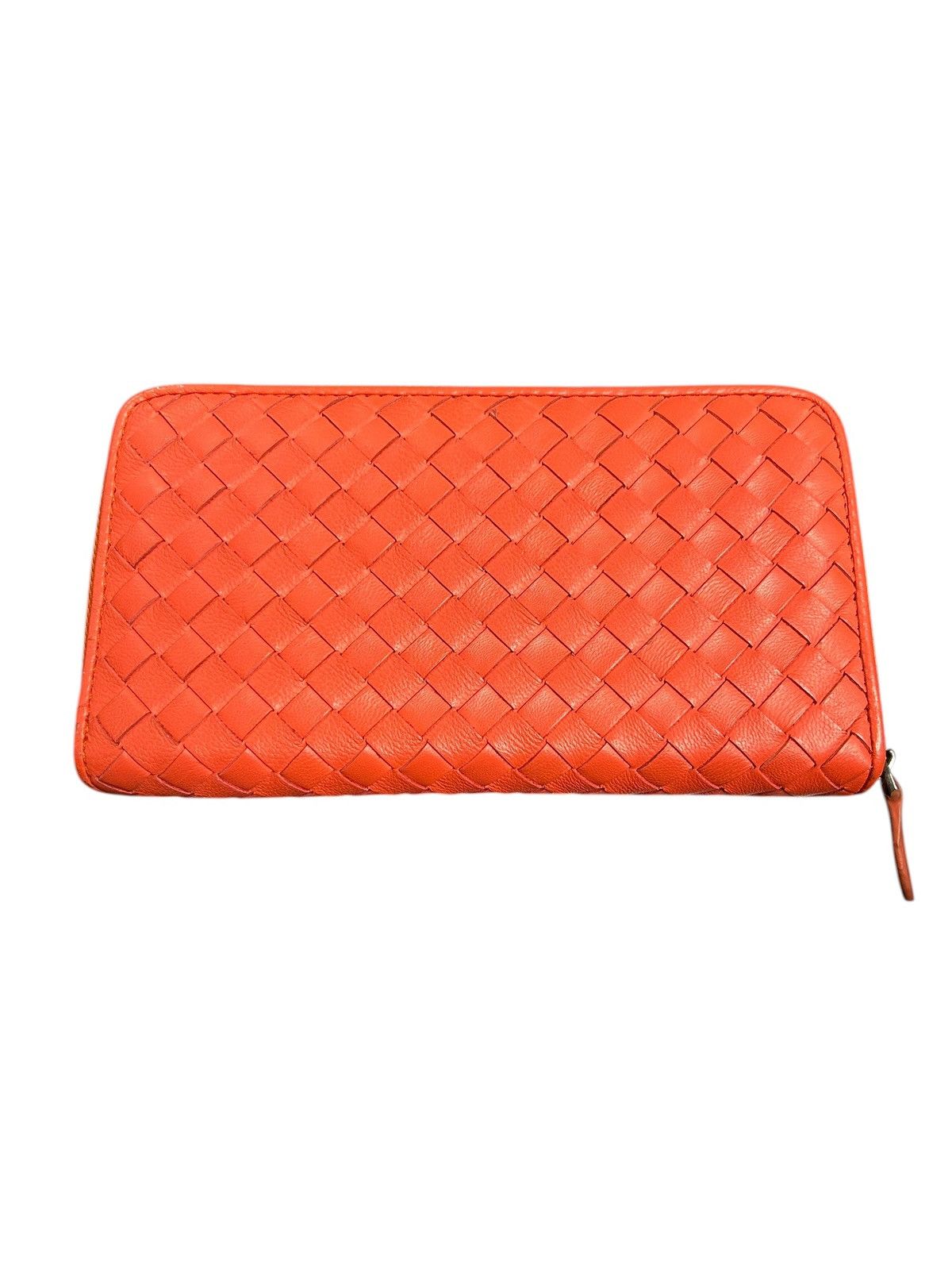 Bottega Veneta Bottega Veneta Zipper Wallet Orange Size ONE SIZE - 1 Thumbnail
