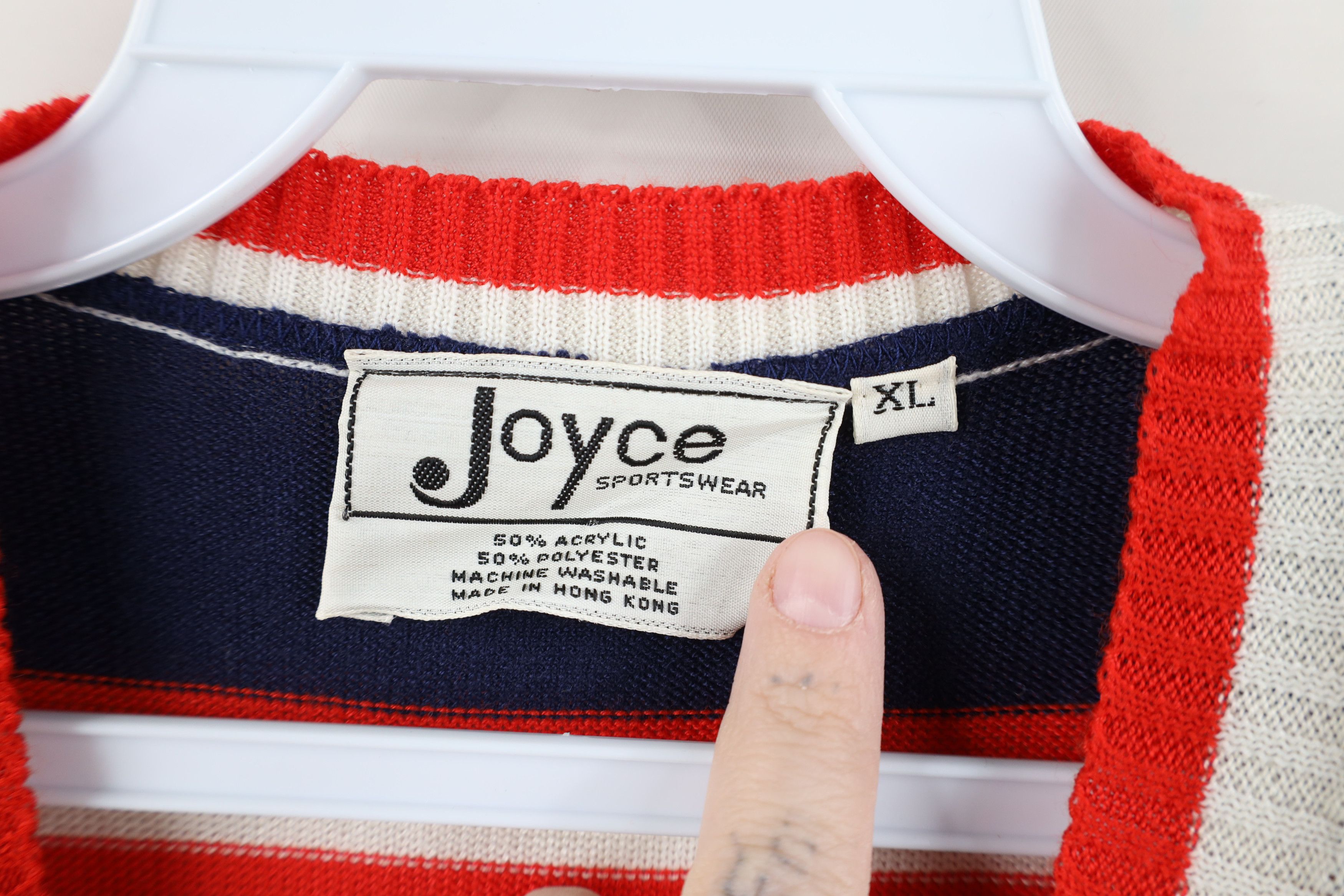 Vintage Vintage 70s Streetwear Sailing Knit Short Sleeve Sweater Size XL / US 12-14 / IT 48-50 - 6 Thumbnail