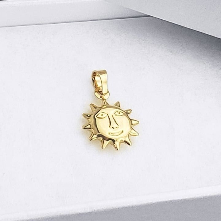 Smiling Sun Mayan Aztec Charm Pendant Boho Chic Jewelry