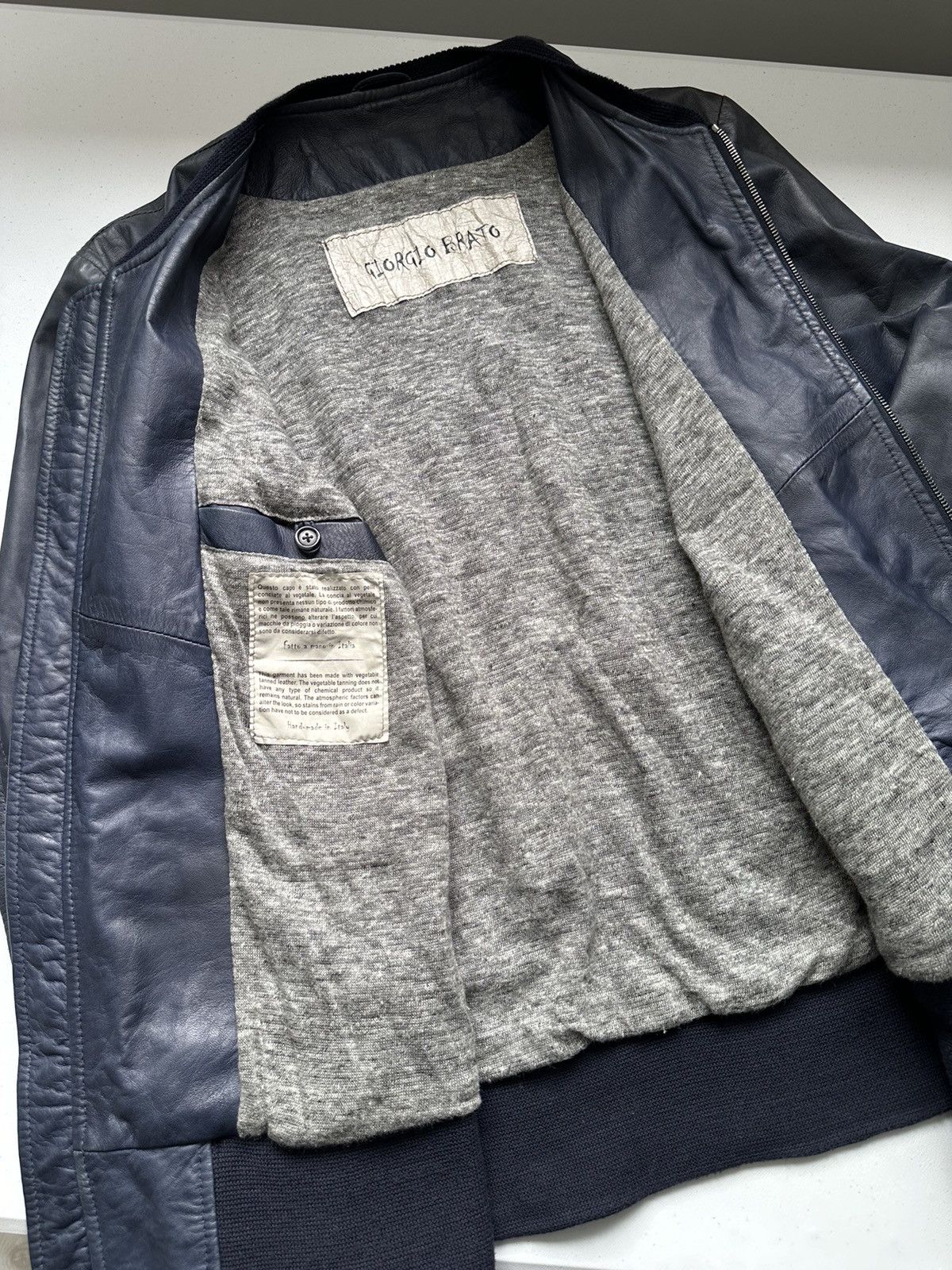 Giorgio Brato Archiv Vintage Y2k Giorgio Leather Jacket Size US M / EU 48-50 / 2 - 6 Thumbnail