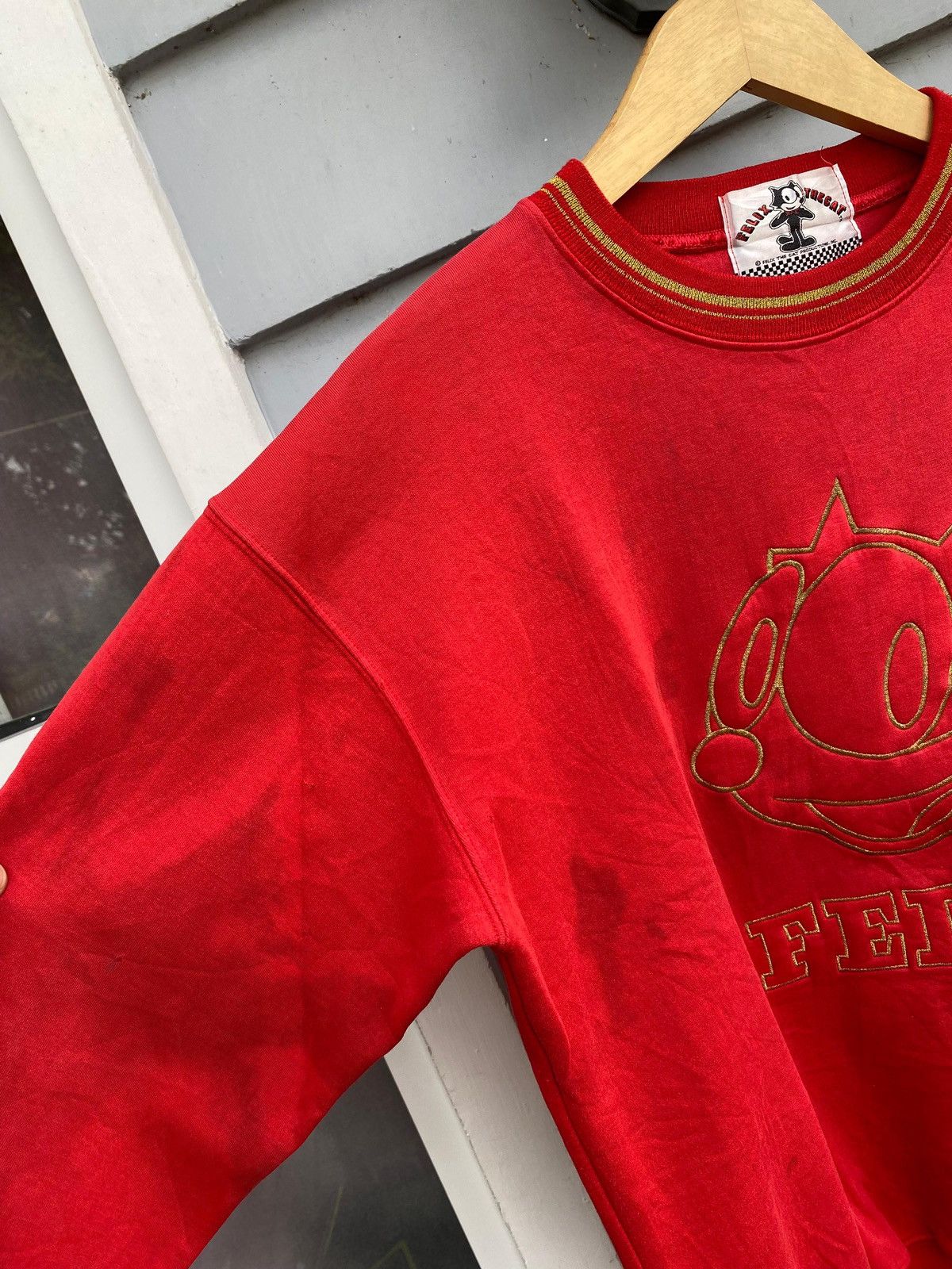 Felix Felix the Cat Vintage Sweatshirt Embroidered Graphic 90s Size US XL / EU 56 / 4 - 3 Thumbnail