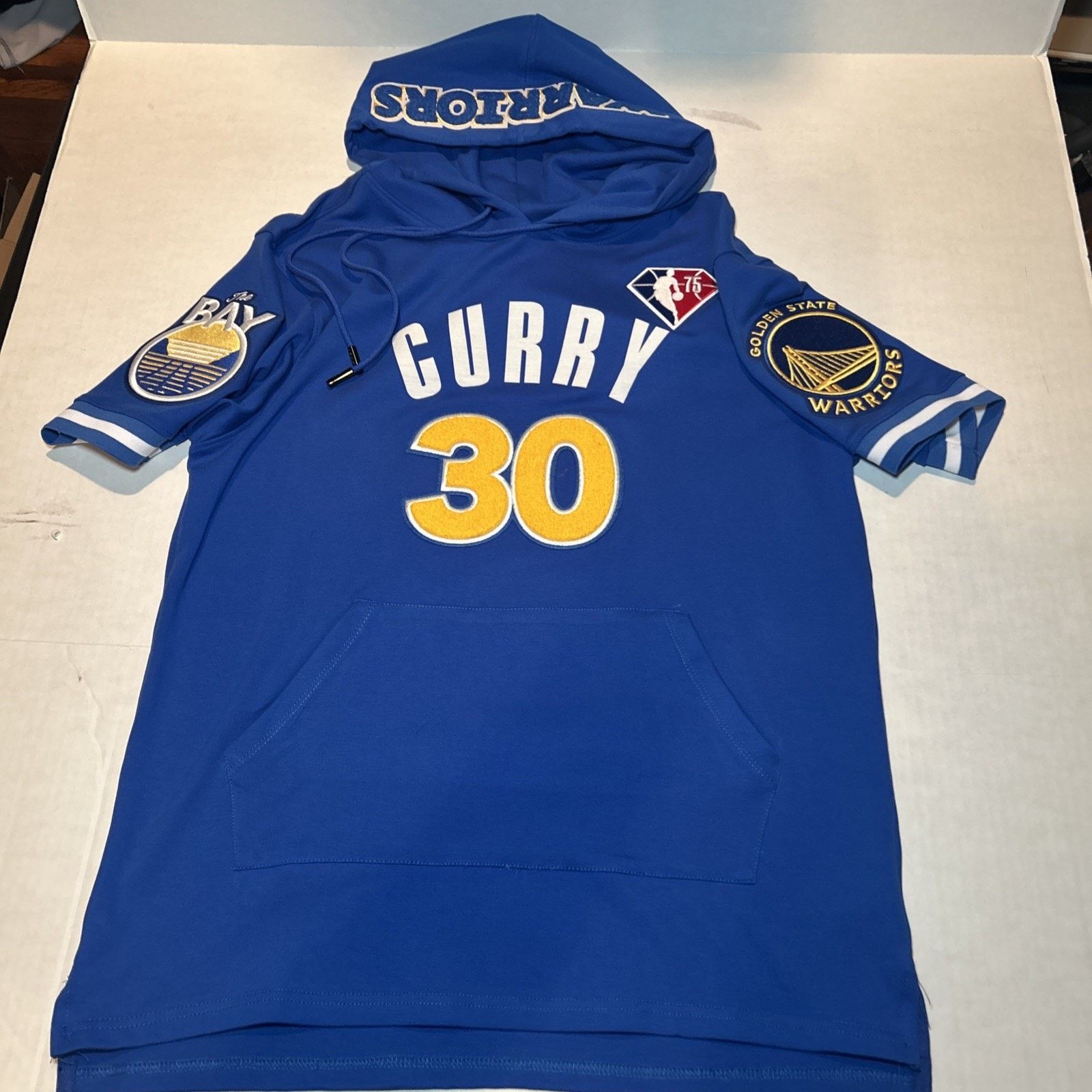 Pro Standard Steph Curry Warriors #30 Hoodie NBA Short Sleeve - L Size US L / EU 52-54 / 3 - 2 Thumbnail
