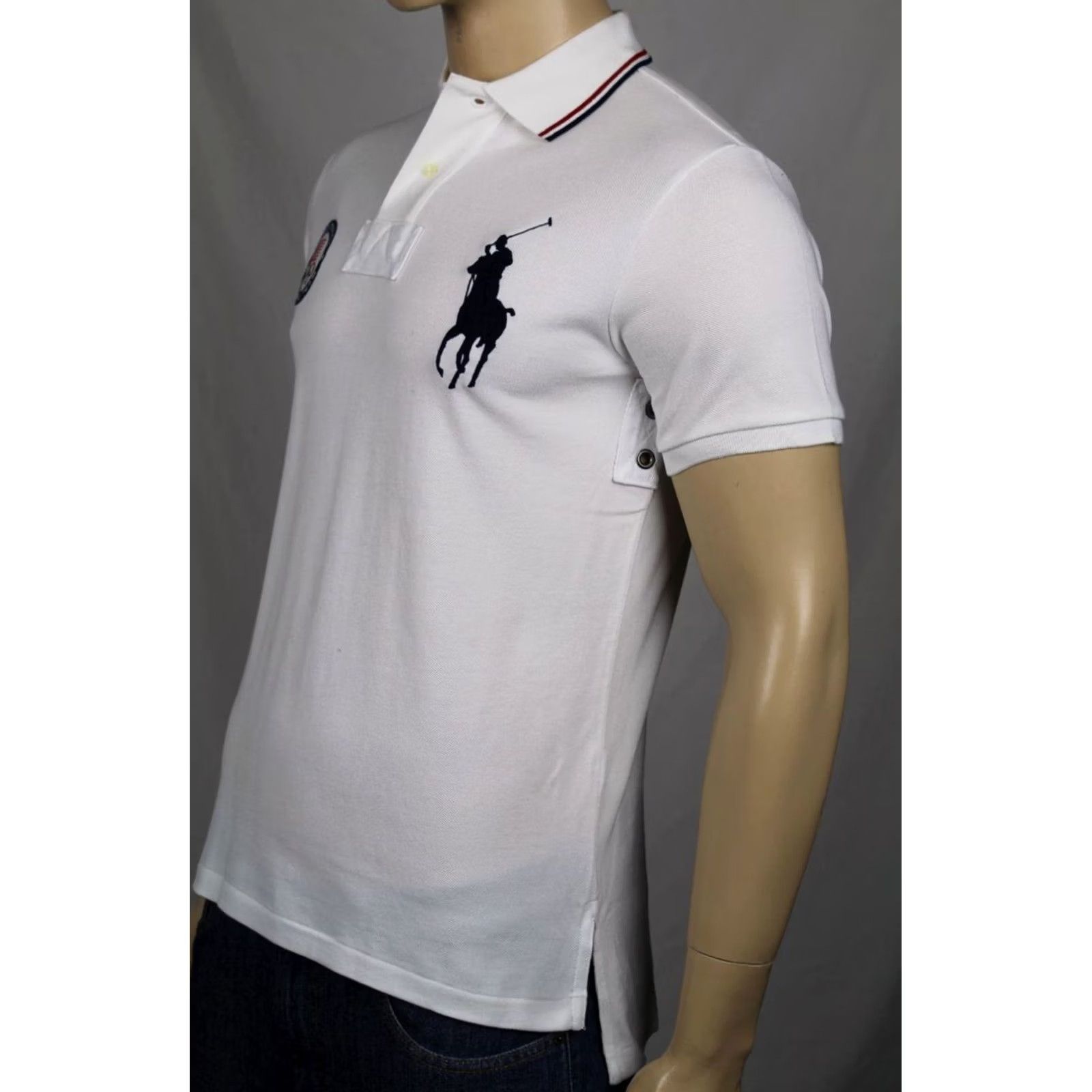 Polo Ralph Lauren Ralph Lauren Polo Shirt Medium White Custom Fit USA Olympic Polo Shirt NWT Size US M / EU 48-50 / 2 - 2 Thumbnail