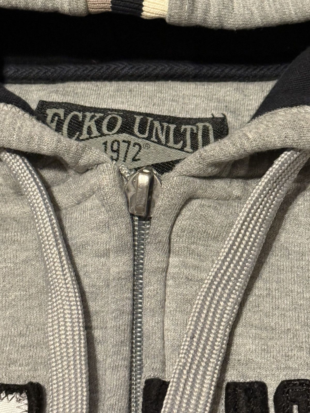 Ecko Unltd. Vintage Y2K Ecko UNLTD Full Zip Up Hoodie Grey XLarge Size US XL / EU 56 / 4 - 3 Thumbnail