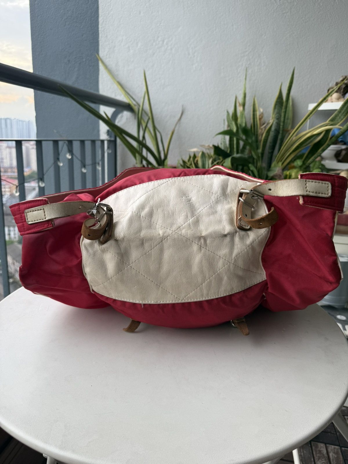 Mizuno RARE ‼️ 1970s Vintage Mizuno Red Nylon Parachute Backpack Size ONE SIZE - 7 Thumbnail
