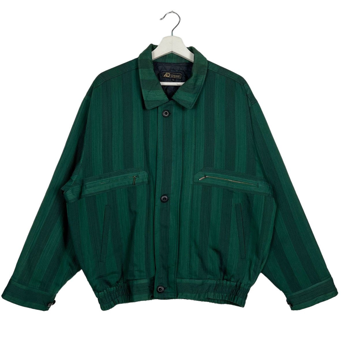 Issey Miyake × Japanese Brand 🔥 ISSEY MIYAKE ACEMAN STRIPE BOMBER JACKET Size US L / EU 52-54 / 3 - 1 Thumbnail