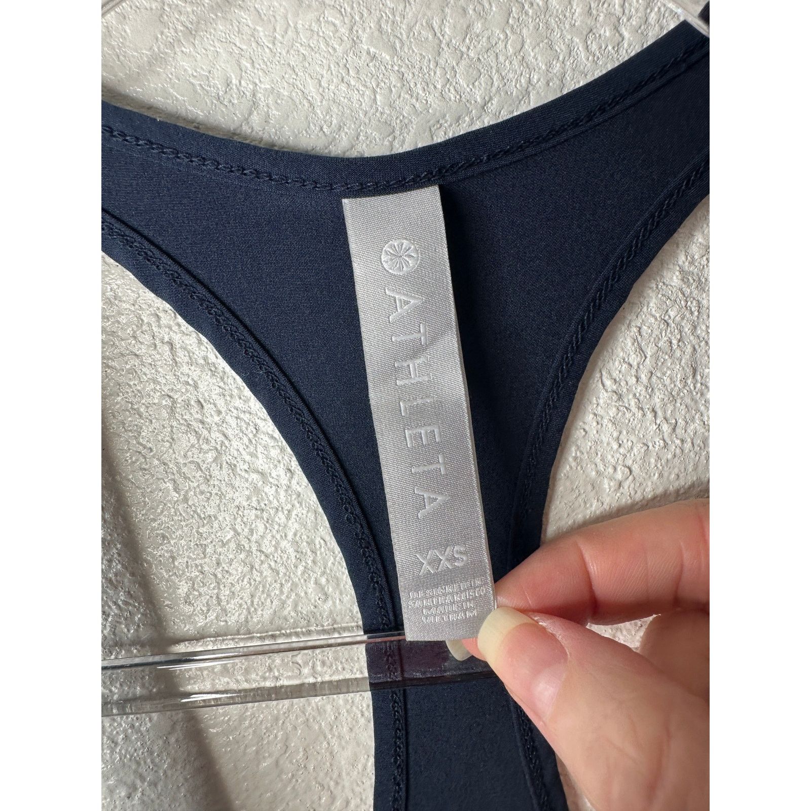 Athleta Athleta Navy Blue Mesh Racerback Tank Top XXS Size XXS / US 00 / IT 34 - 5 Thumbnail
