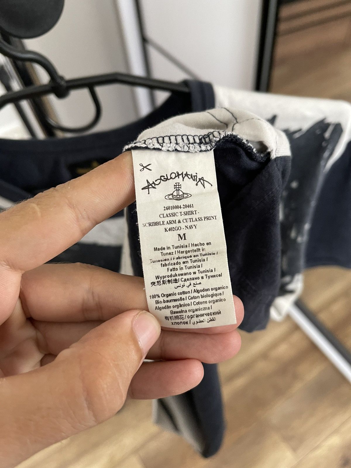 Vivienne Westwood Vivienne Westwood Anglomania Scribble Arm Cutlass T-Shirt Size US M / EU 48-50 / 2 - 9 Thumbnail