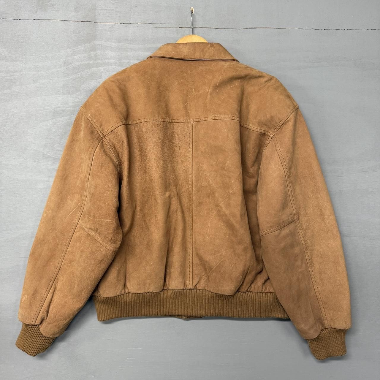 Vintage Vintage Outbrook Suede Leather Bomber Jacket Large Size US L / EU 52-54 / 3 - 2 Thumbnail