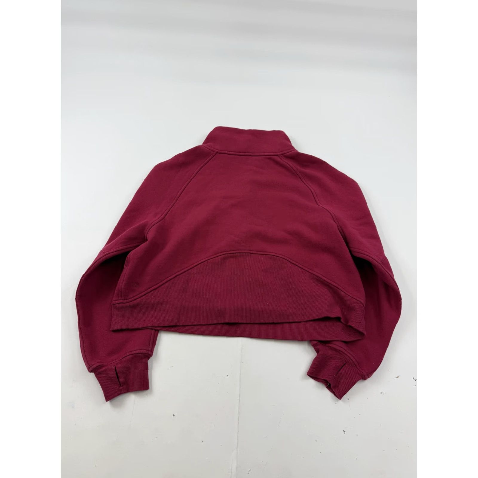 Vintage CRZ YOGA Sweatshirt Womens S Red Fleece 1/2 Zip Mock Neck Cropped Pullover Size S / US 4 / IT 40 - 6 Thumbnail