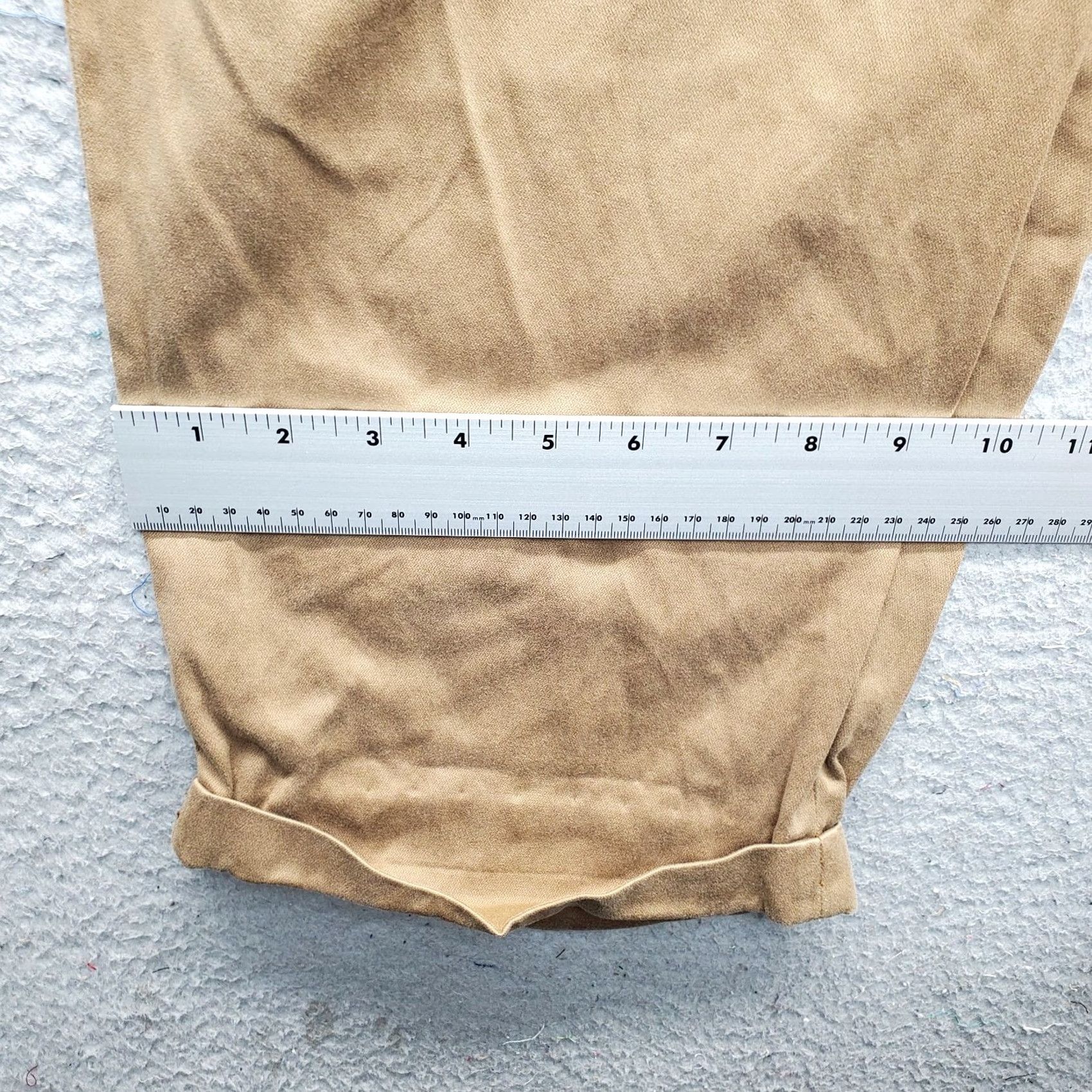 Ermenegildo Zegna Ermenegildo Zegna Chino Mens 40 Tan Classic Fit Cuffed Outdoor Straight Leg Pants Size US 40 / EU 56 - 5 Thumbnail